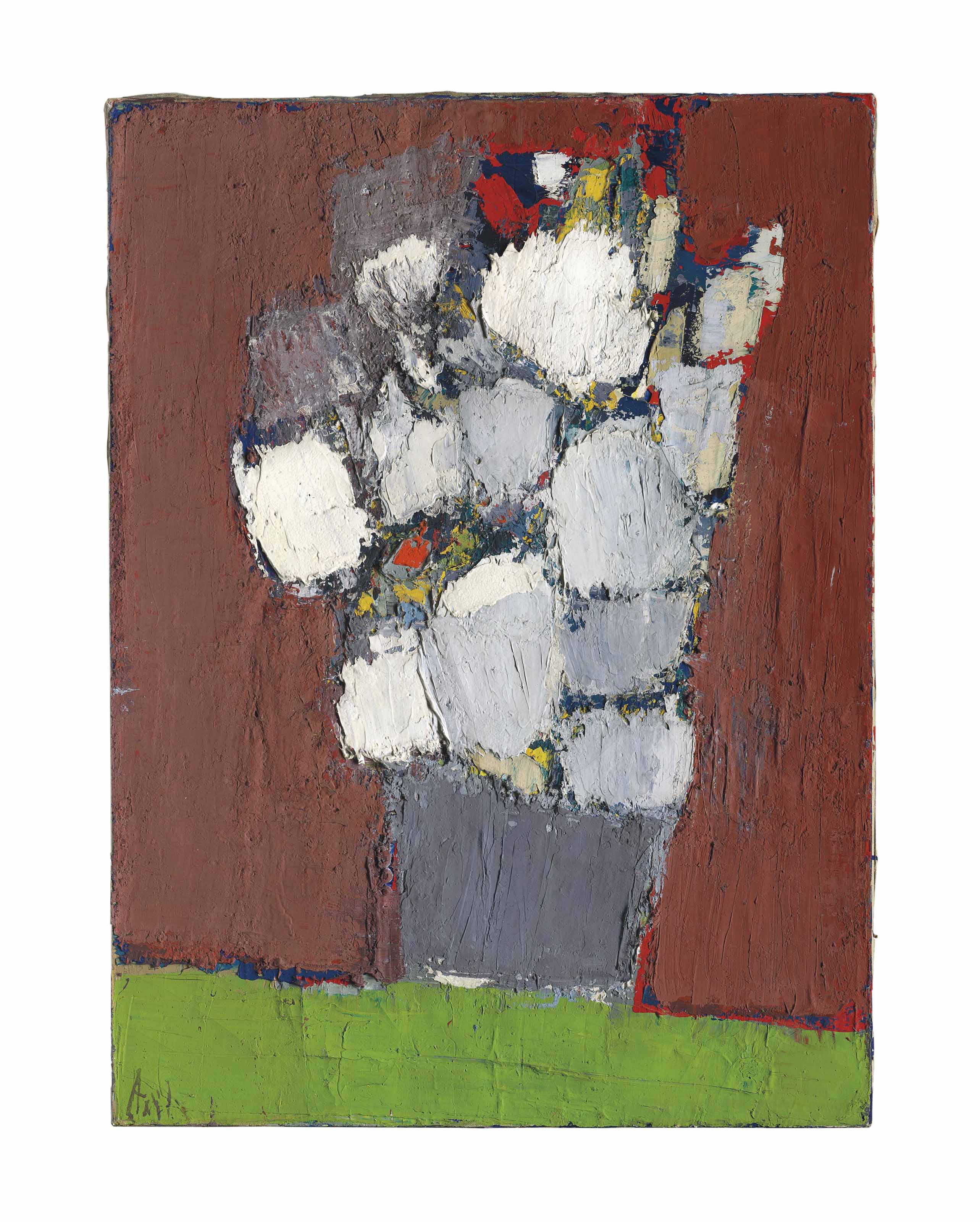 Nicolas De Staël 1914 1955 Fleurs Blanches Et Rouges