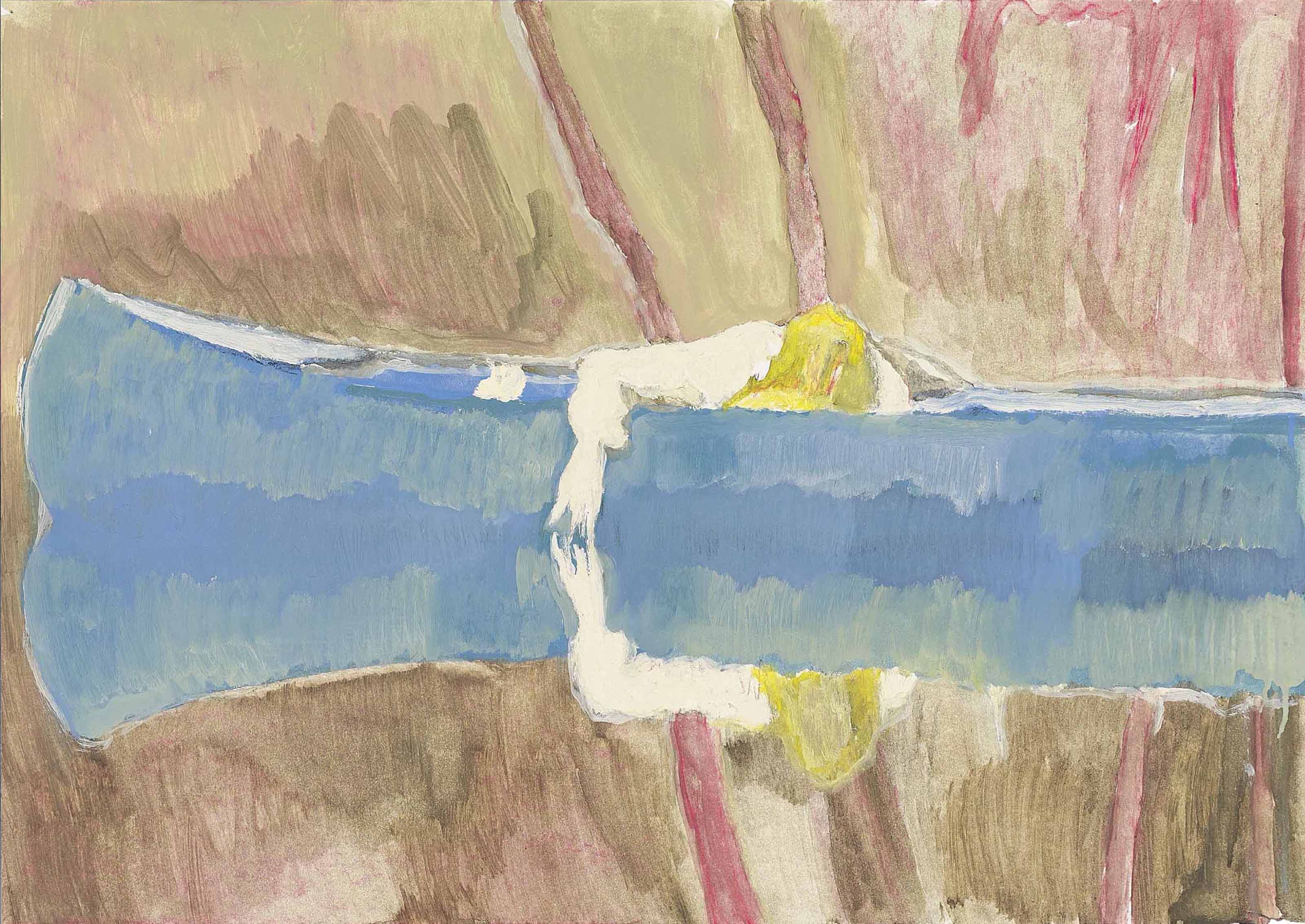 Peter Doig (b. 1959) , Canoe Lake | Christie's