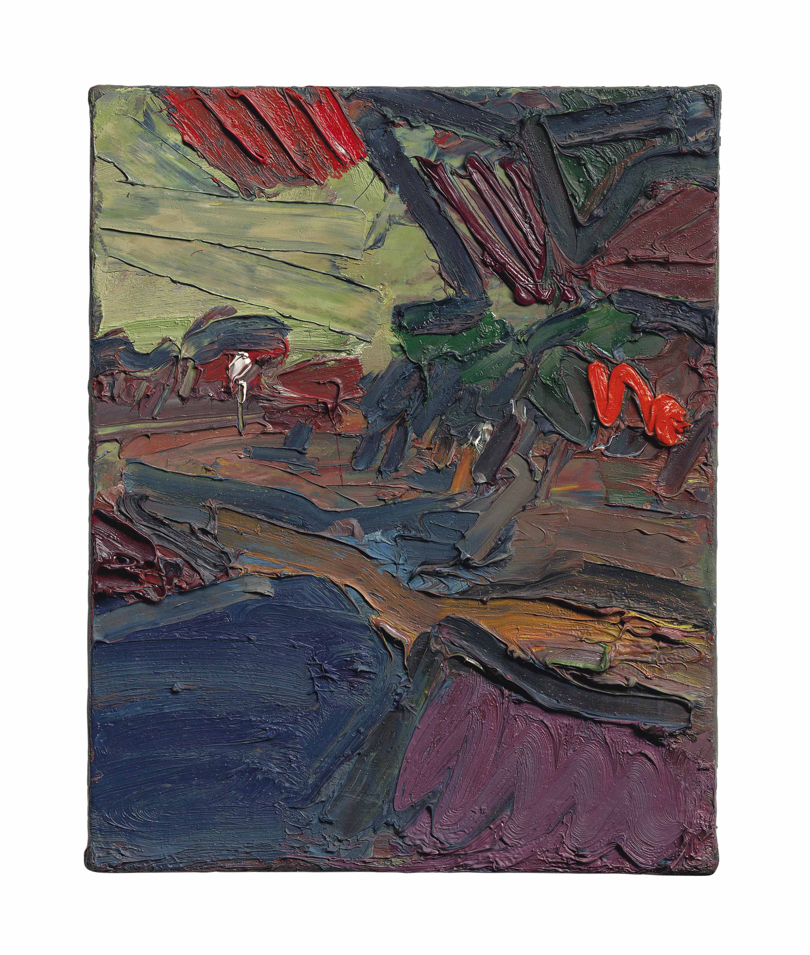 Frank Auerbach (B. 1931) , Primrose Hill Study - Autumn Evening