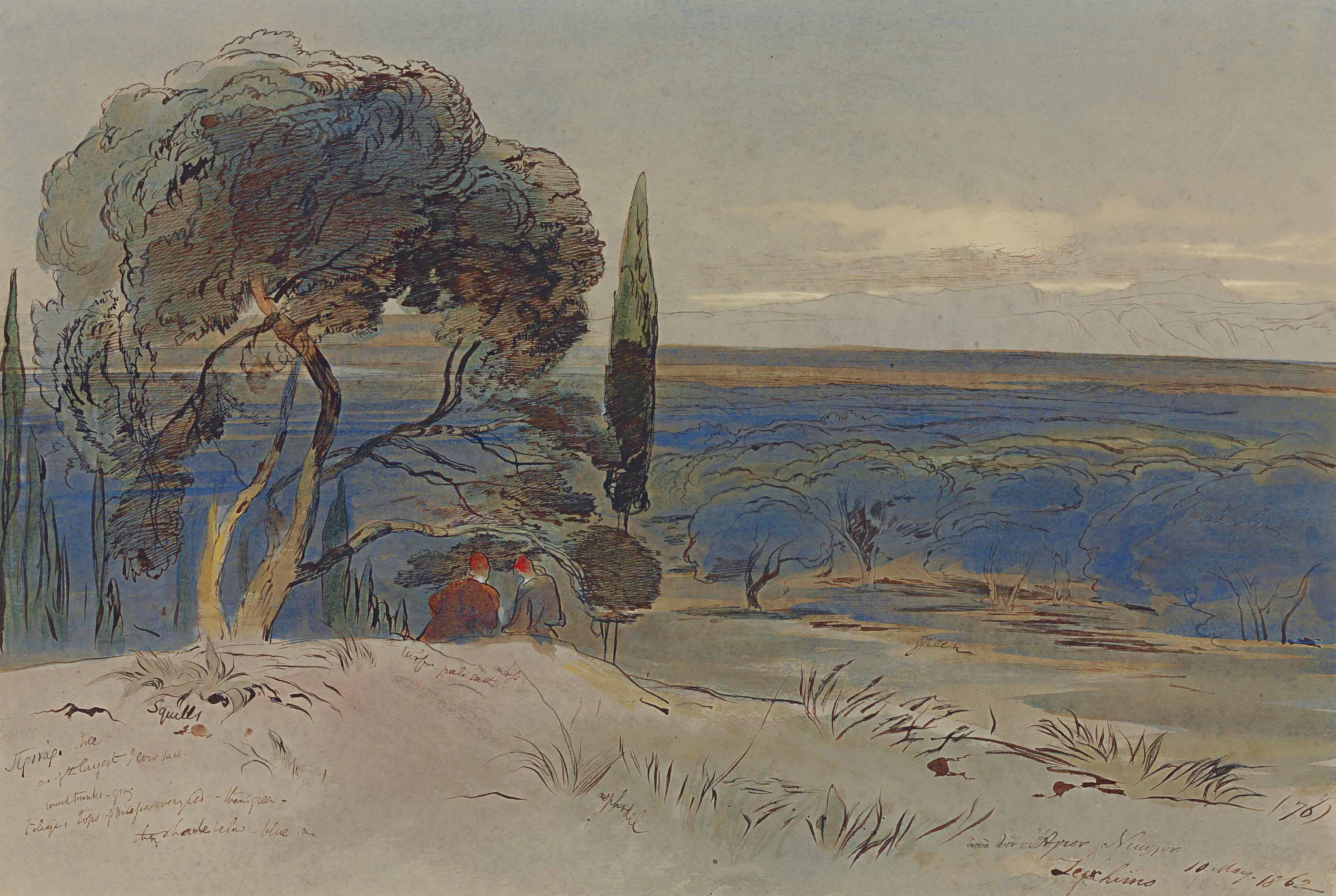Картина Эдвард лир, арт. Edward Lear corpo di Cava