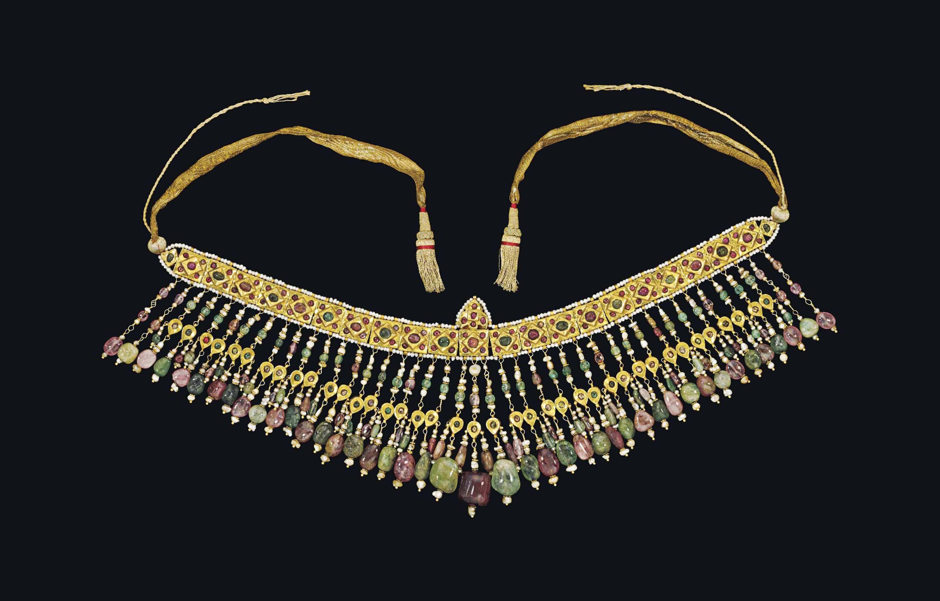 A Bukhara Inset Gold Headband Uzbekistan 19th Century Jewelry Necklace Christie S