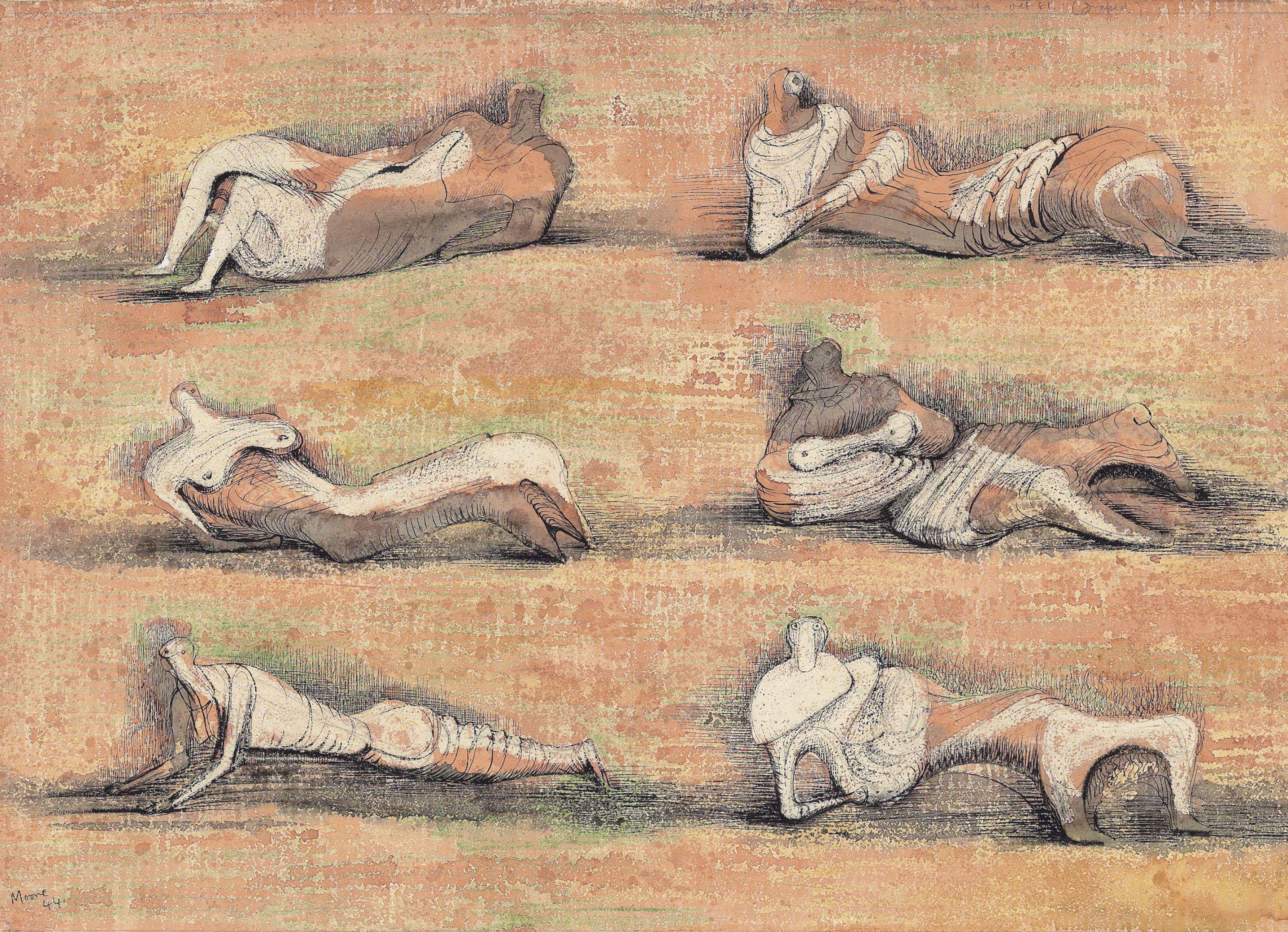 Six Reclining Figures
