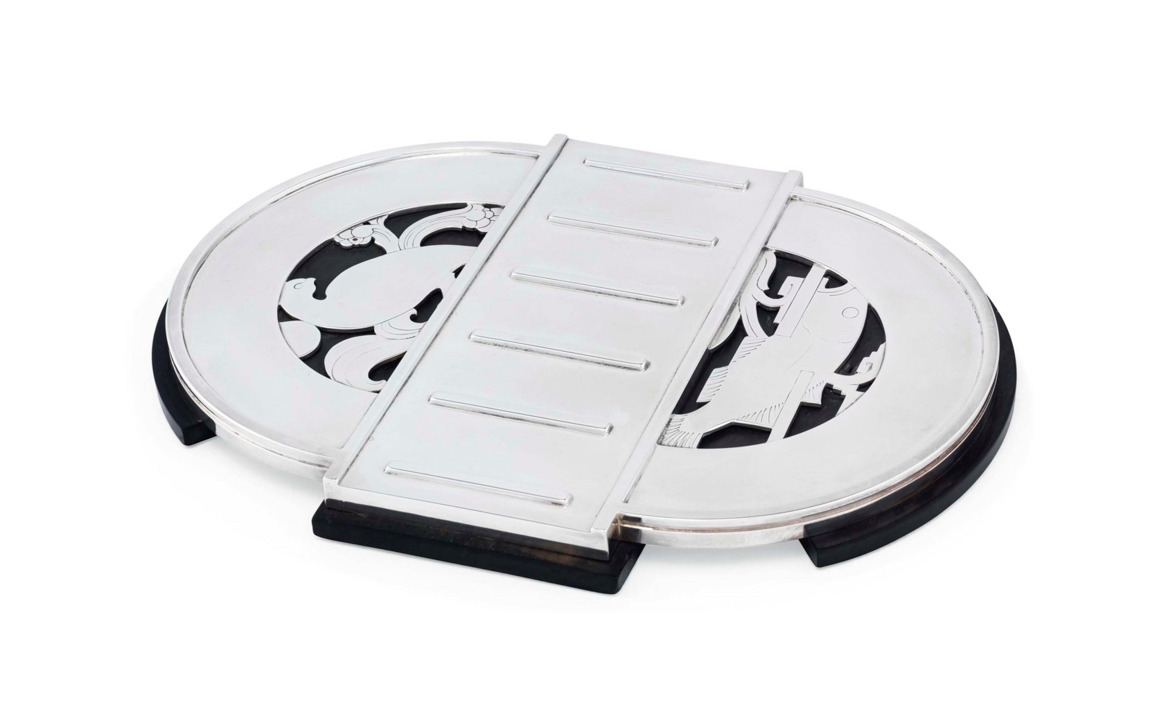 A DANISH HOTPLATE STAND DESIGNED BY HARALD NIELSEN, MARK OF