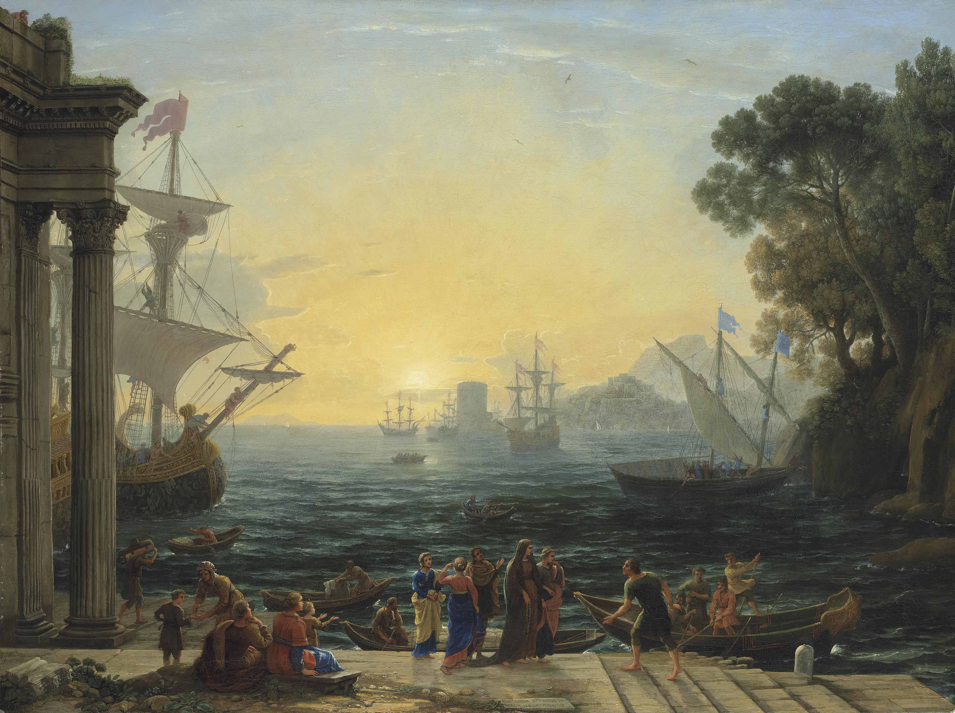 Claude Gellee Called Claude Lorrain Chamagne 1600 1682 Rome A