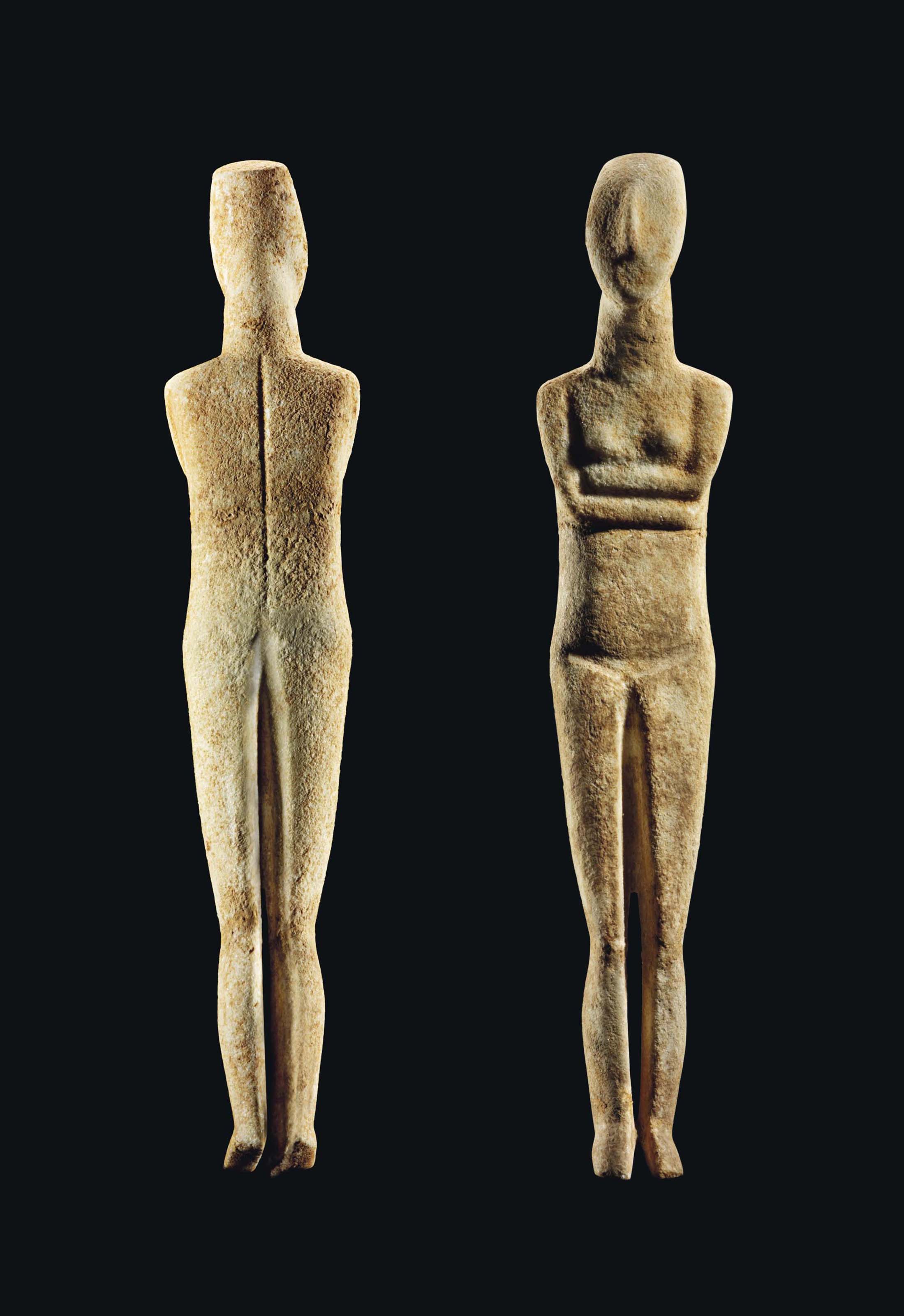 cycladic marble figures