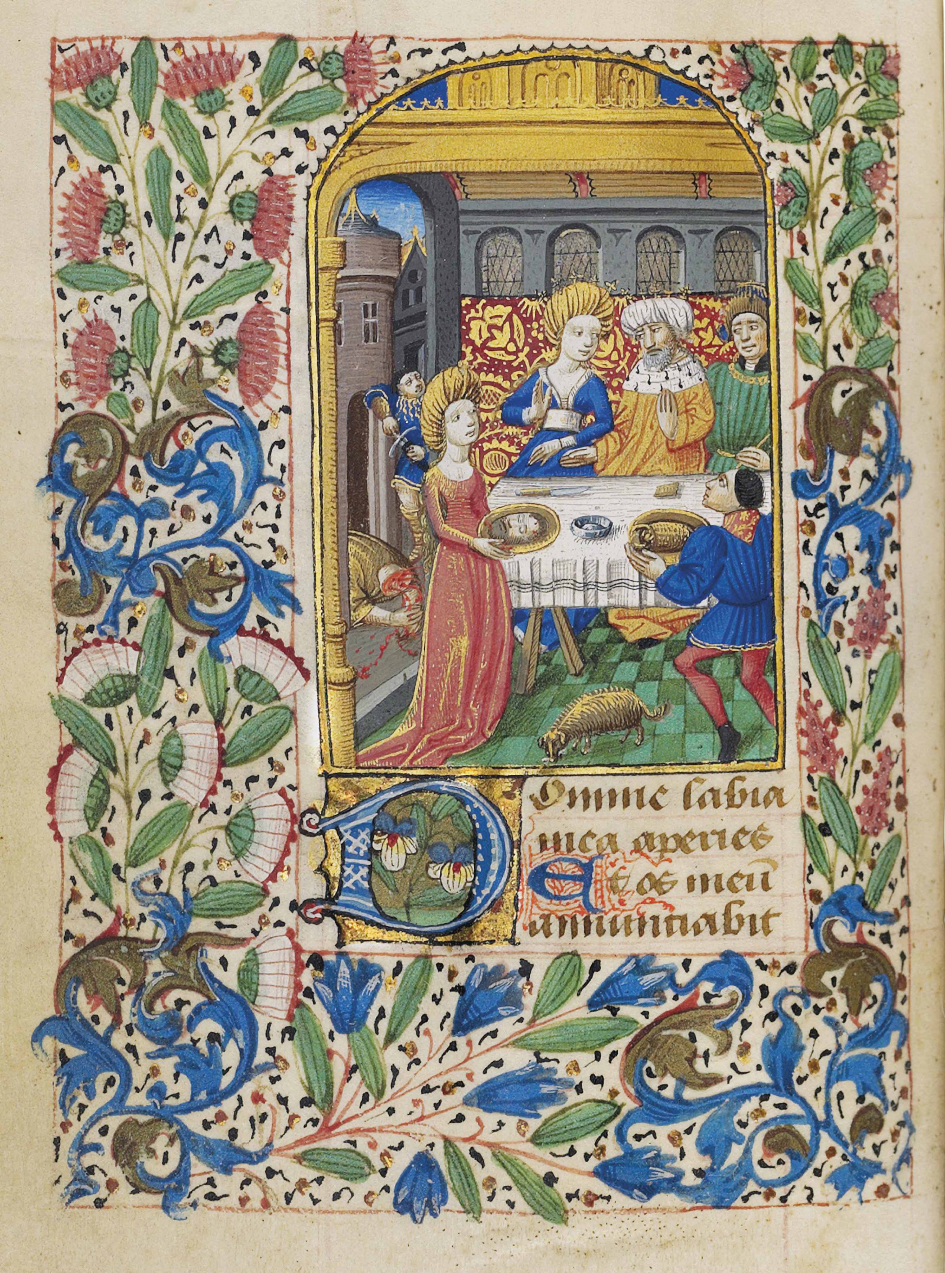 BOOK OF HOURS, use of Rouen, in Latin, ILLUMINATED MANUSCRIPT ON VELLUM