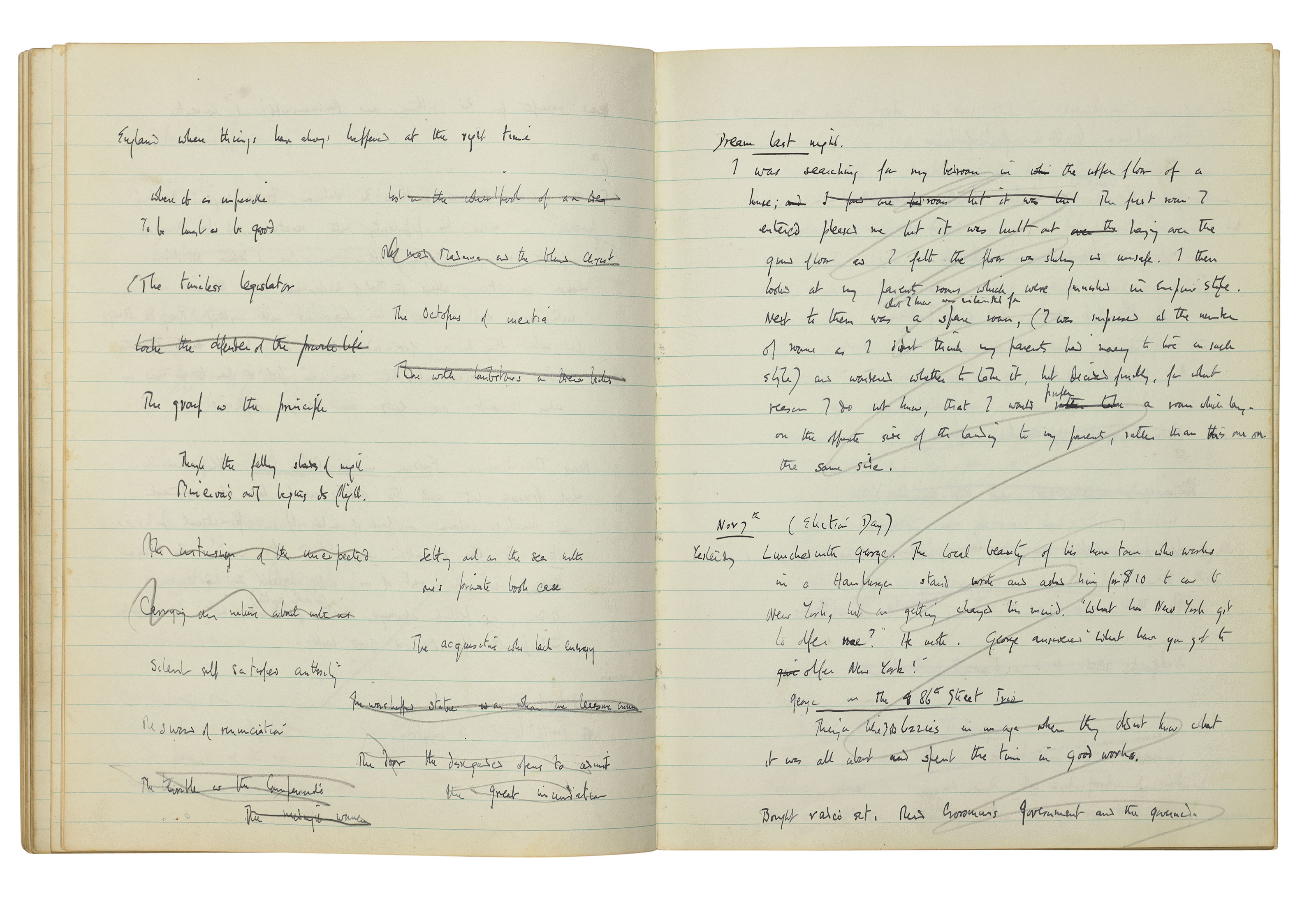 AUDEN, Wystan Hugh (1907-1973). Autograph manuscript ...