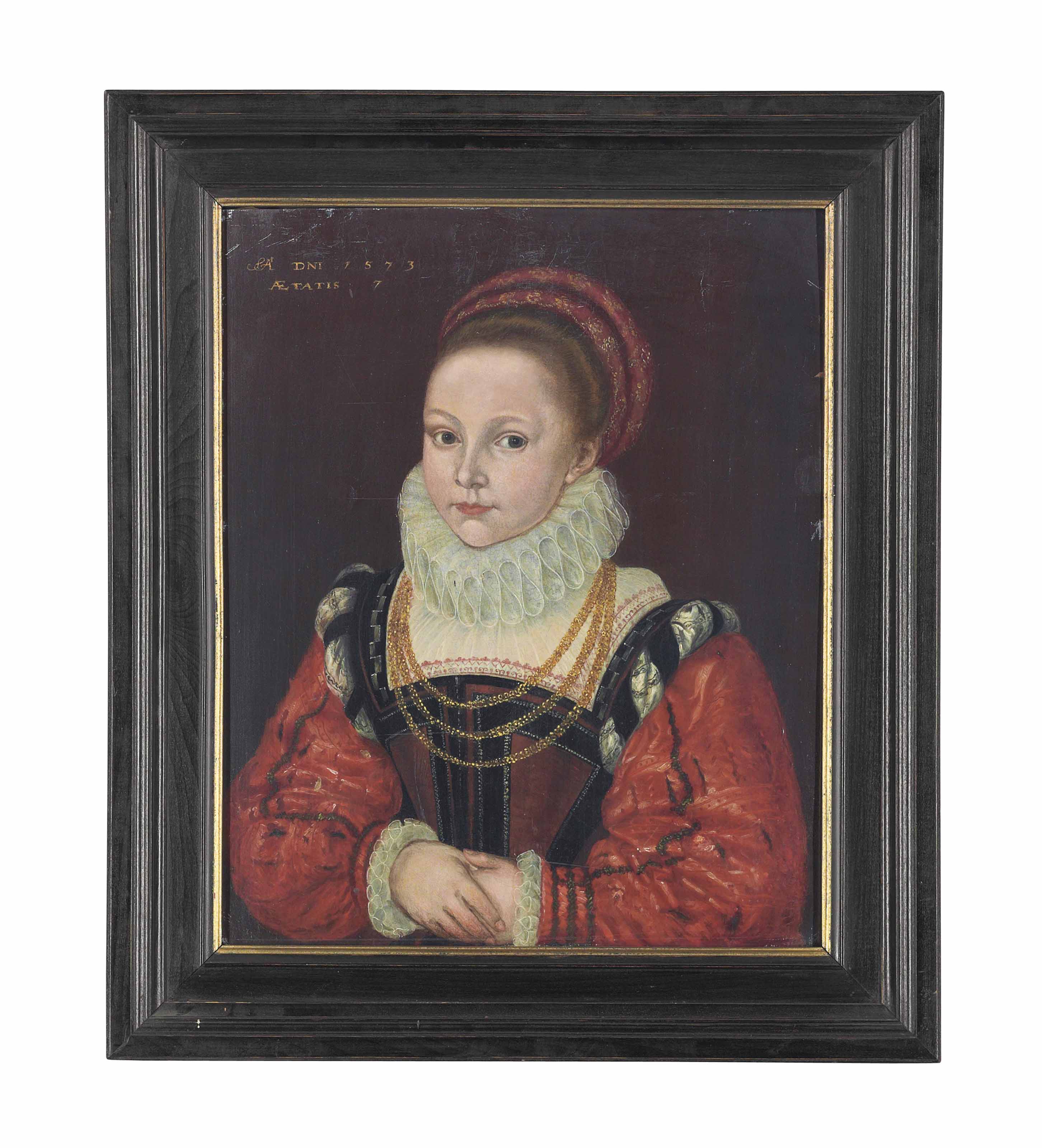 Cornelis Ketel (Gouda 15481616 Amsterdam) , Portrait of Elizabeth