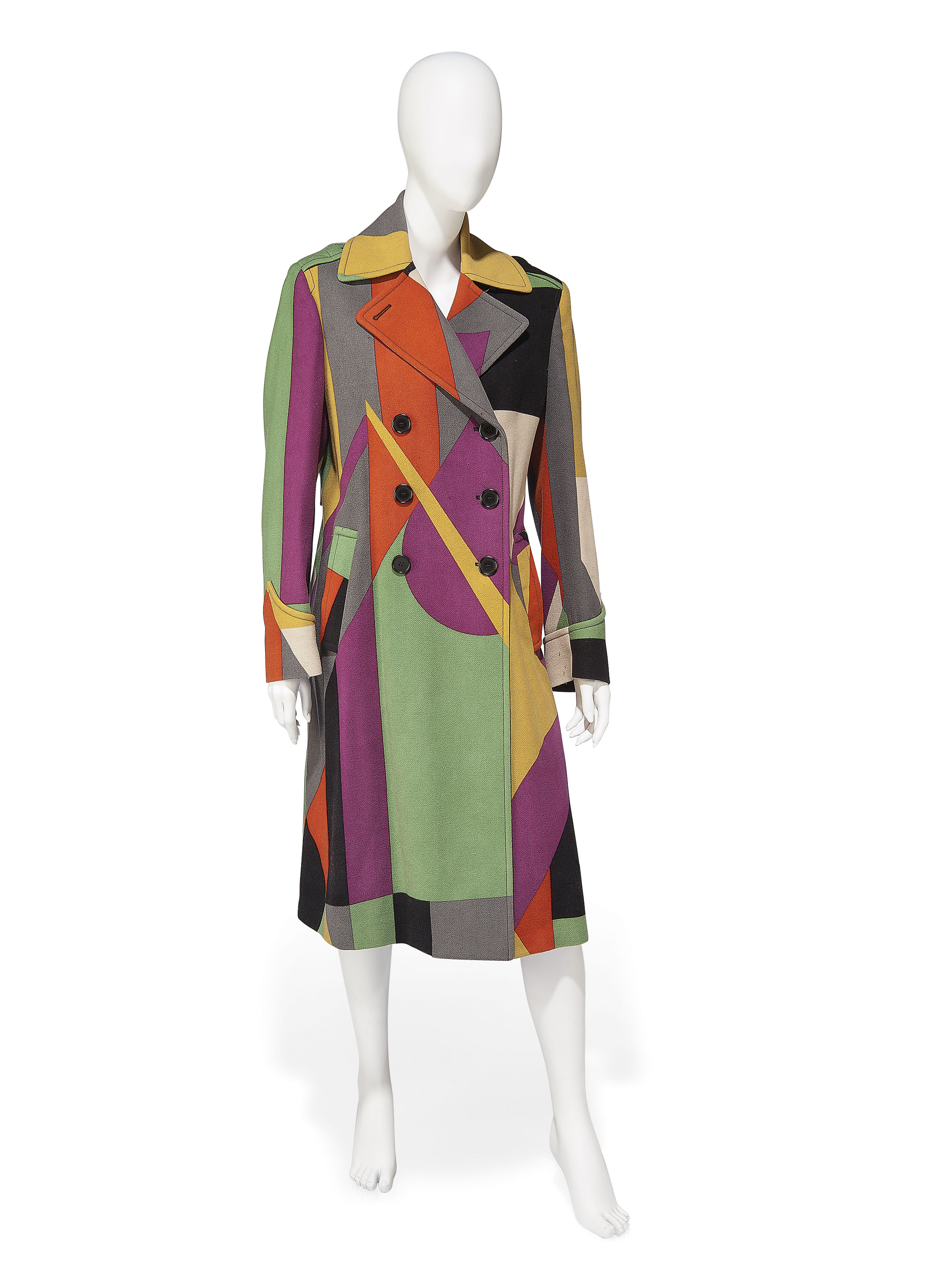 MULTI-COLOURED TRENCH COAT