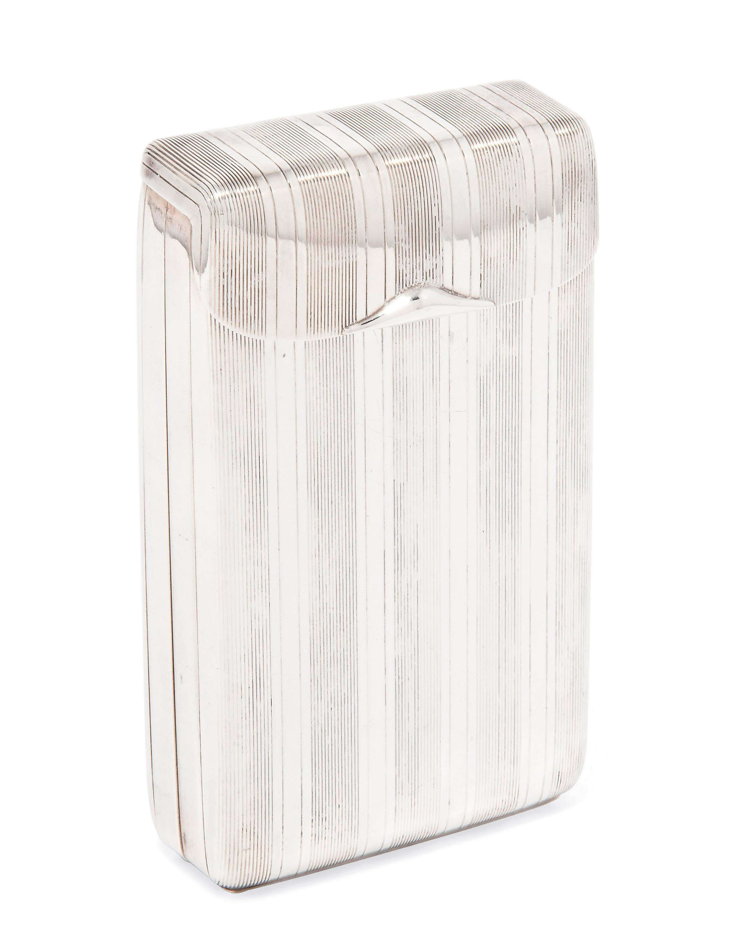 AN UNUSUAL AND LARGE NOVELTY FOLDING CIGARETTE CASE, CIRCA 1915