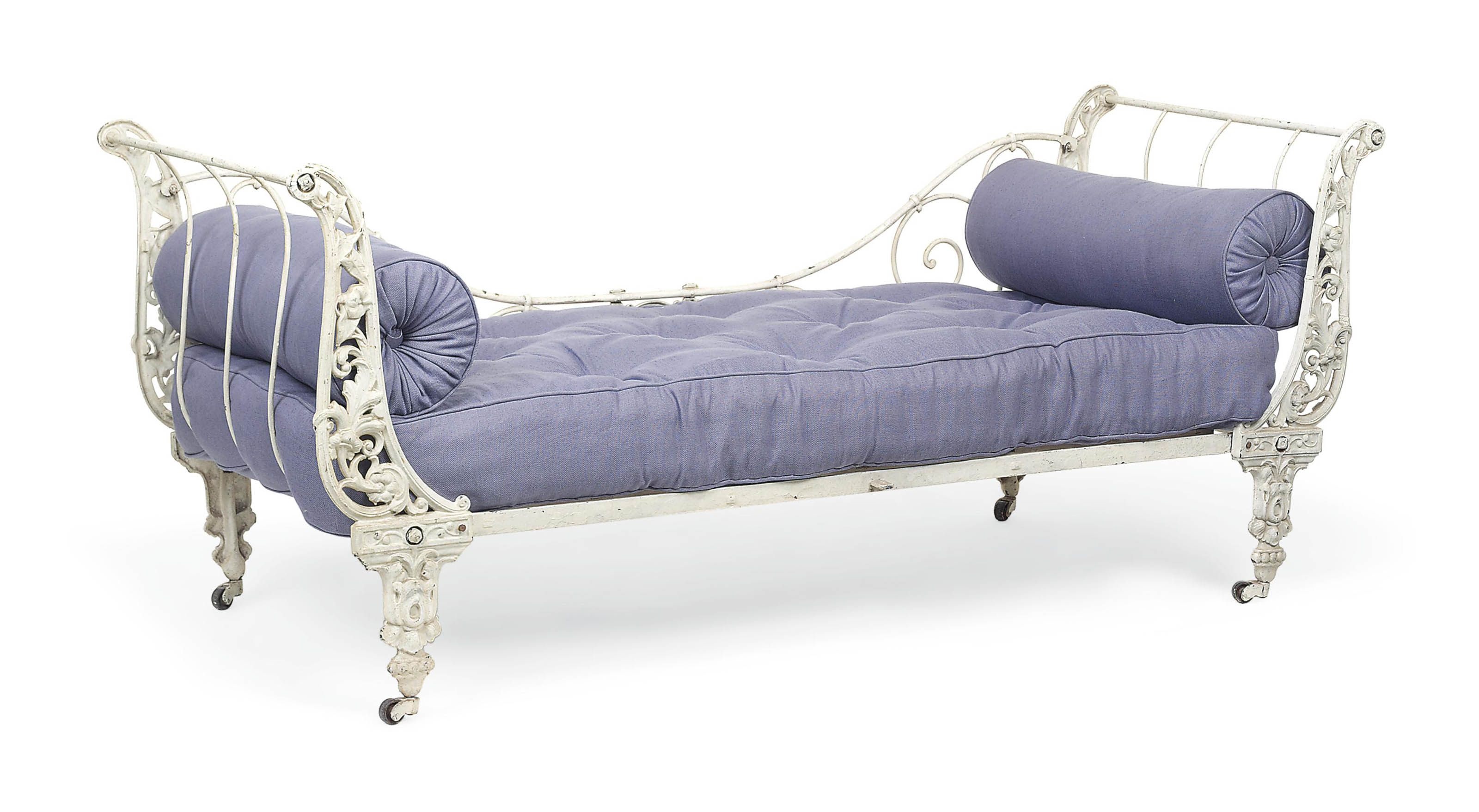 A FRENCH WHITEPAINTED CASTIRON DAY BED , MID19TH CENTURY Christie's