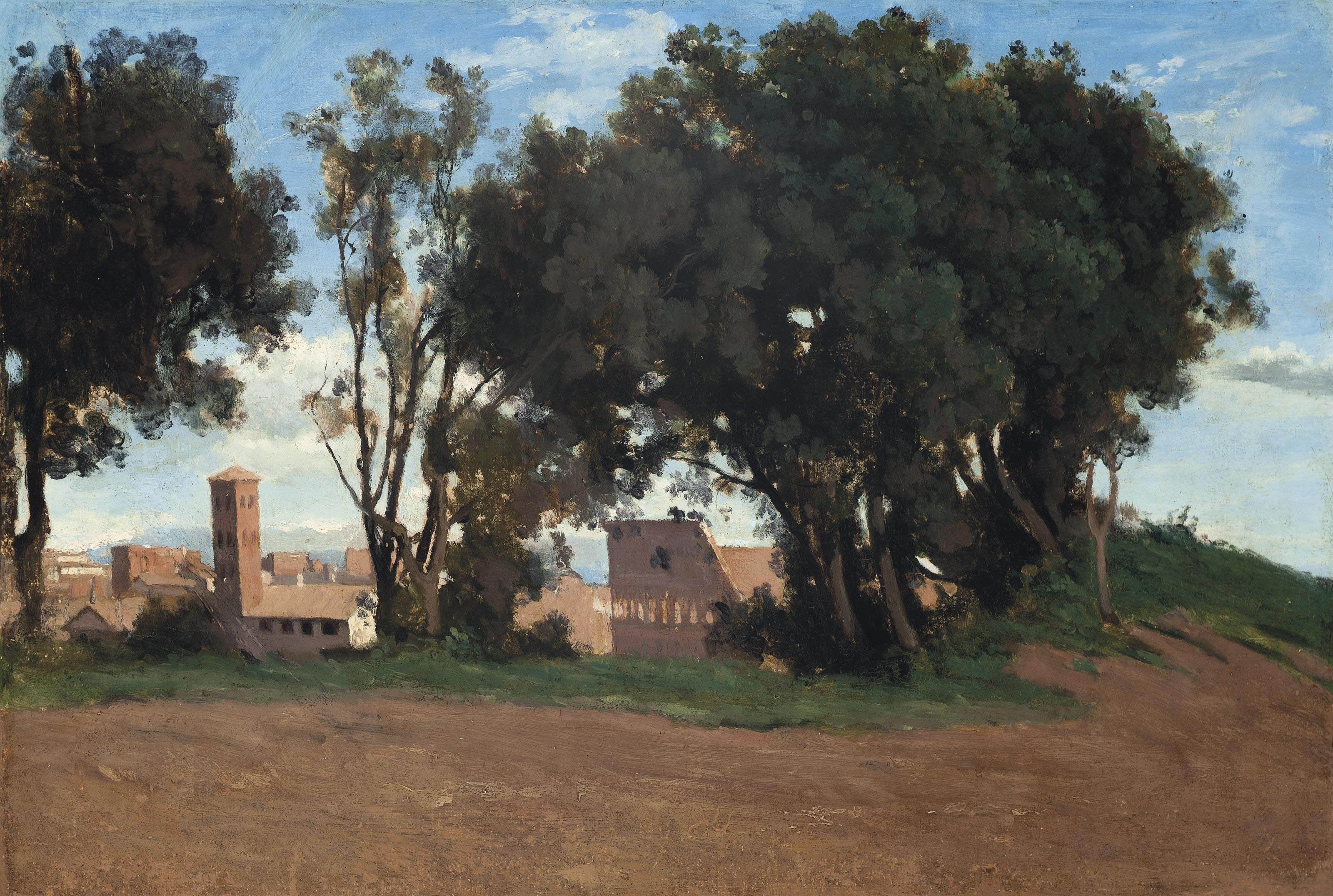 The Colosseum seen from the Farnese Garden 
