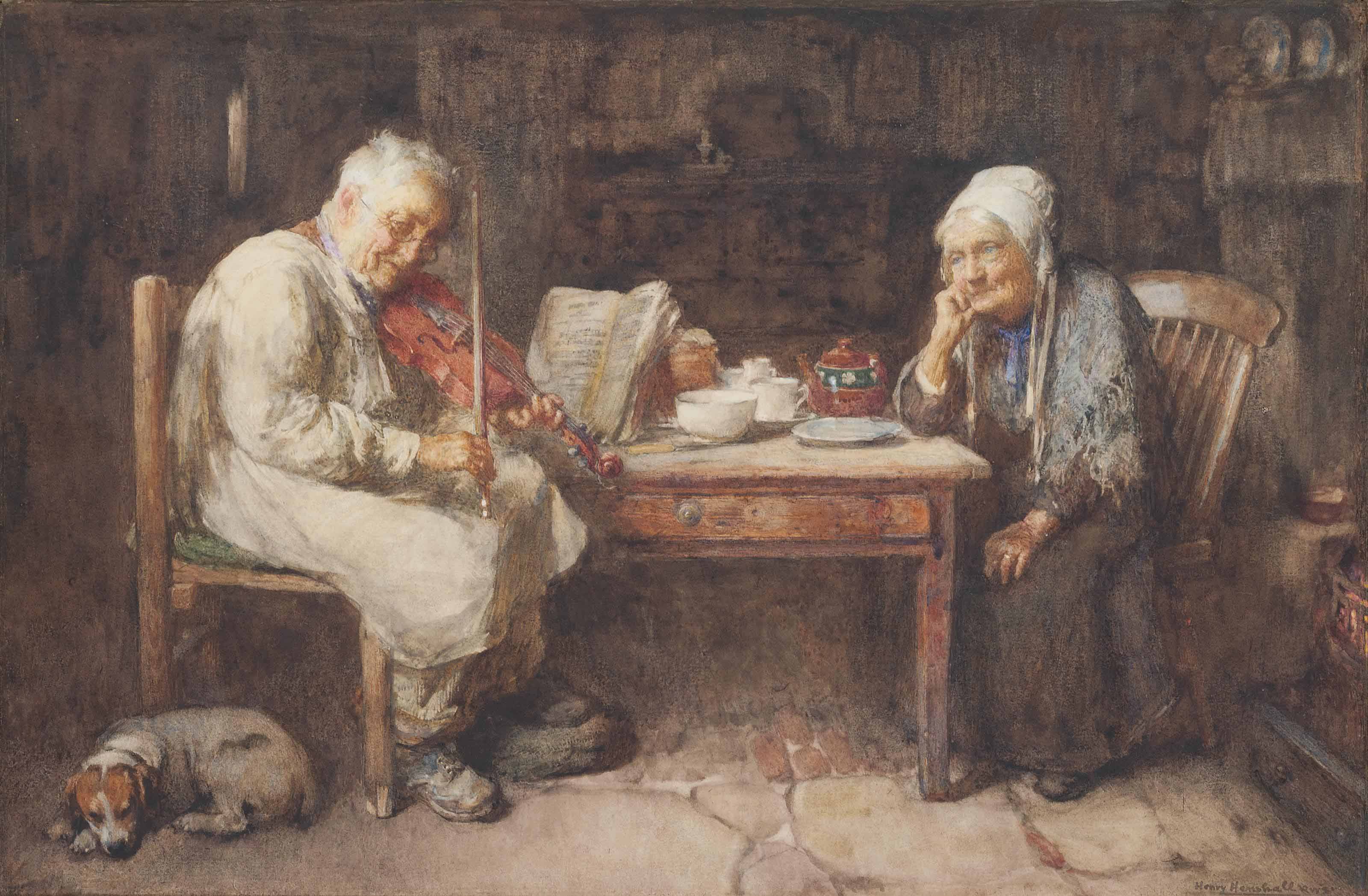 John Henry Henshall R W S 1856 1928 Darby And Joan