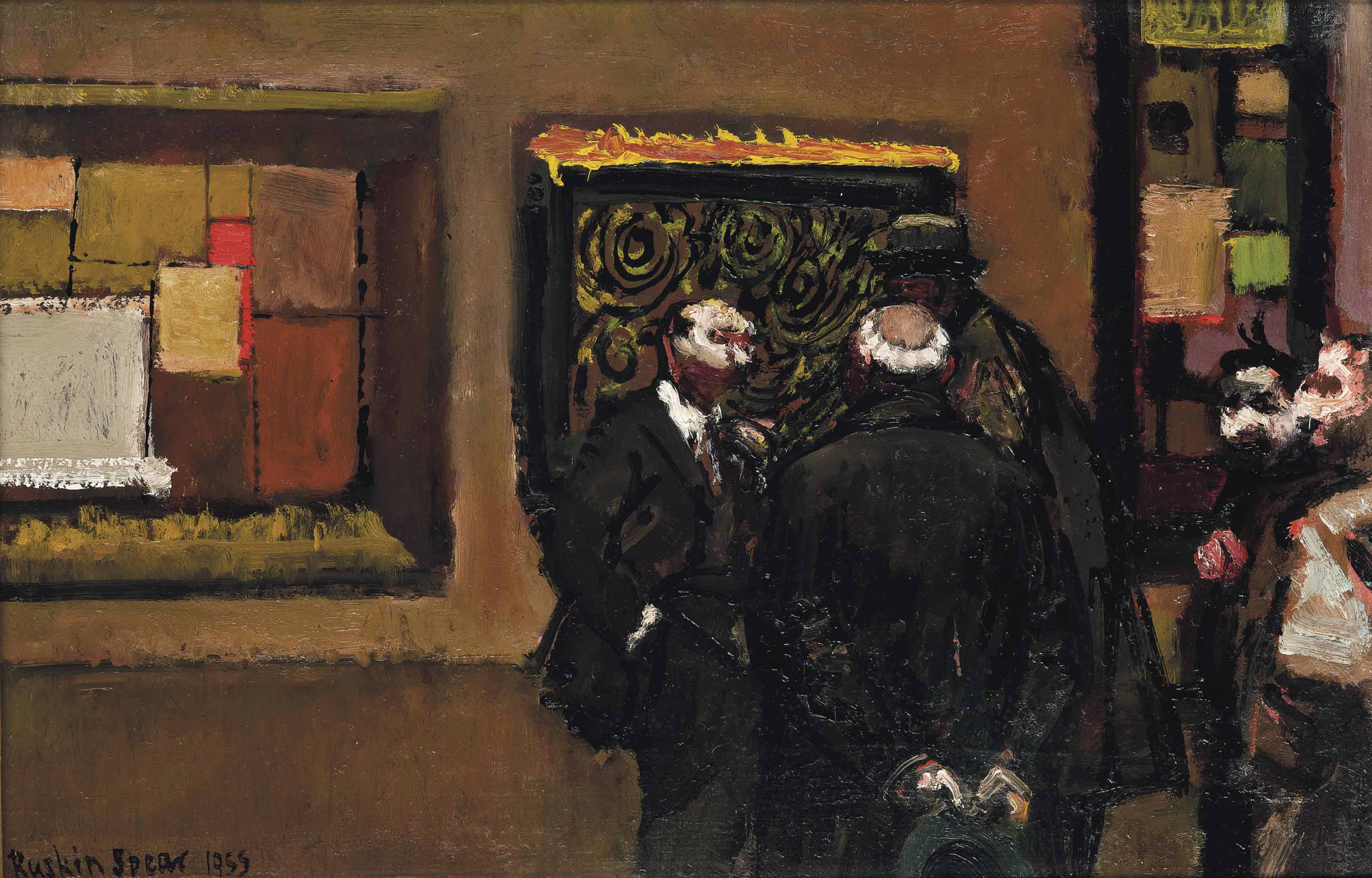 Ruskin Spear R.A. (19111990) , The art dealers Christie's