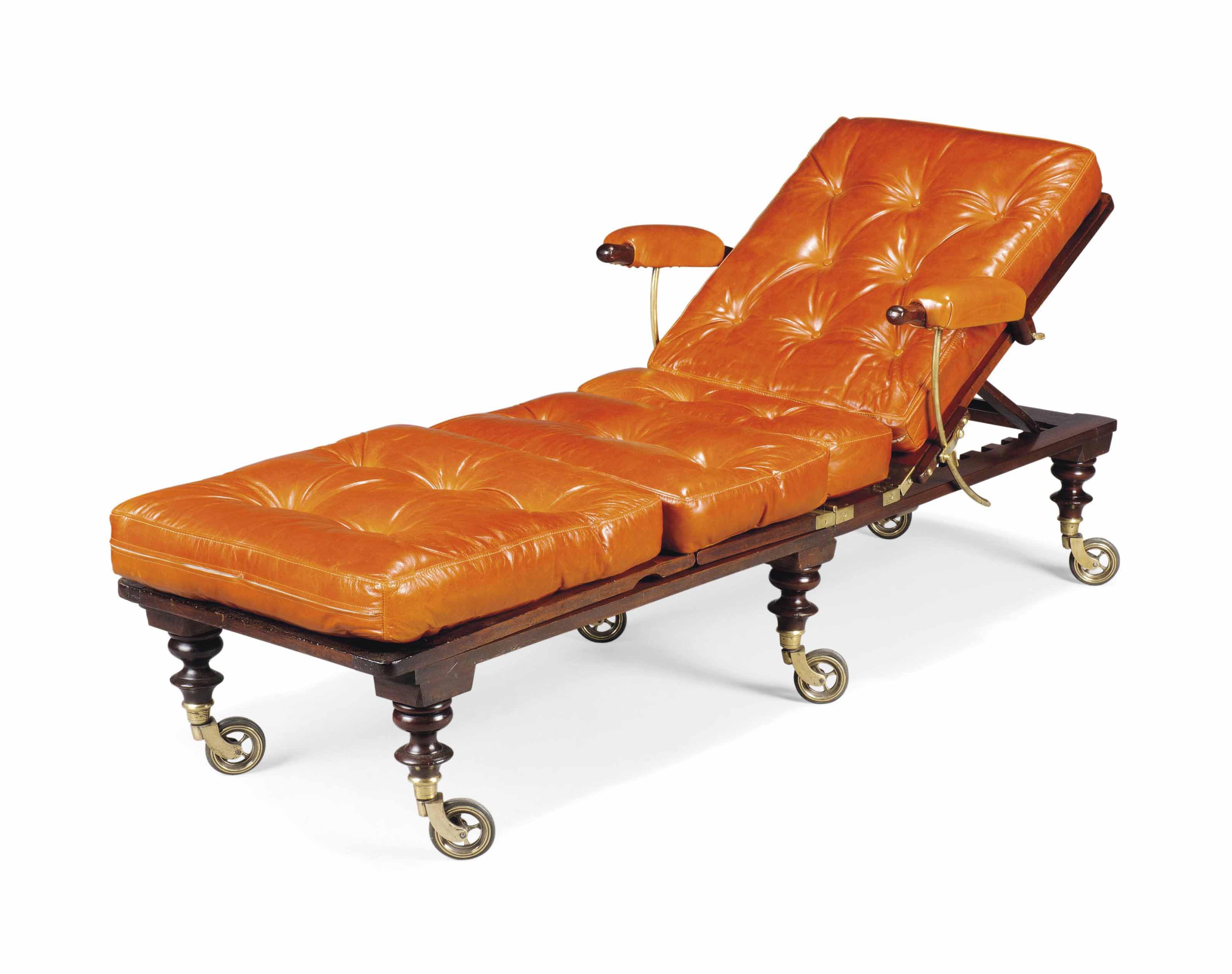 A Victorian Mahogany Campaign Daybed By Robinson Sons Of