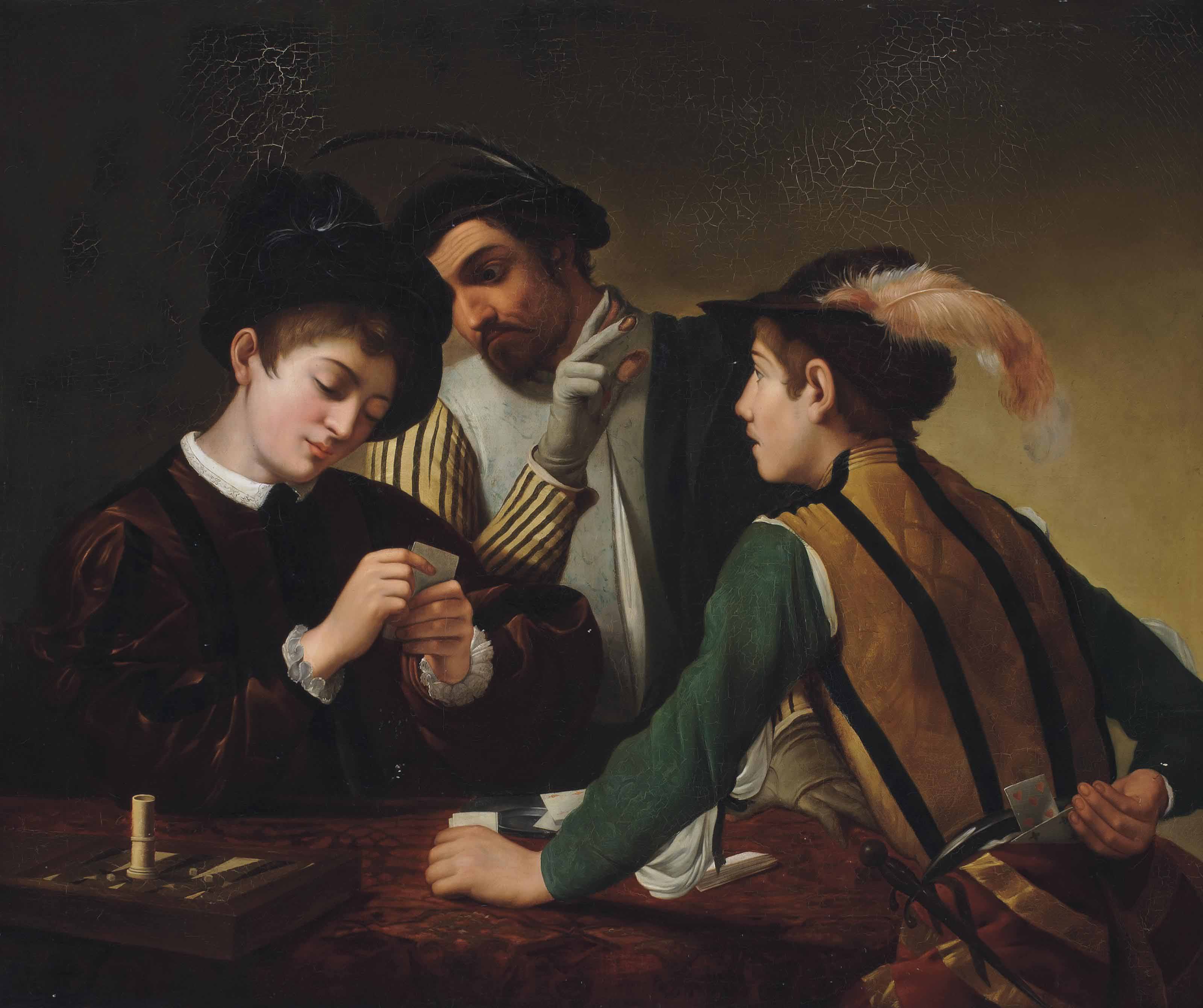 After Michelangelo Merisi da Caravaggio , The Cardsharps Christie's