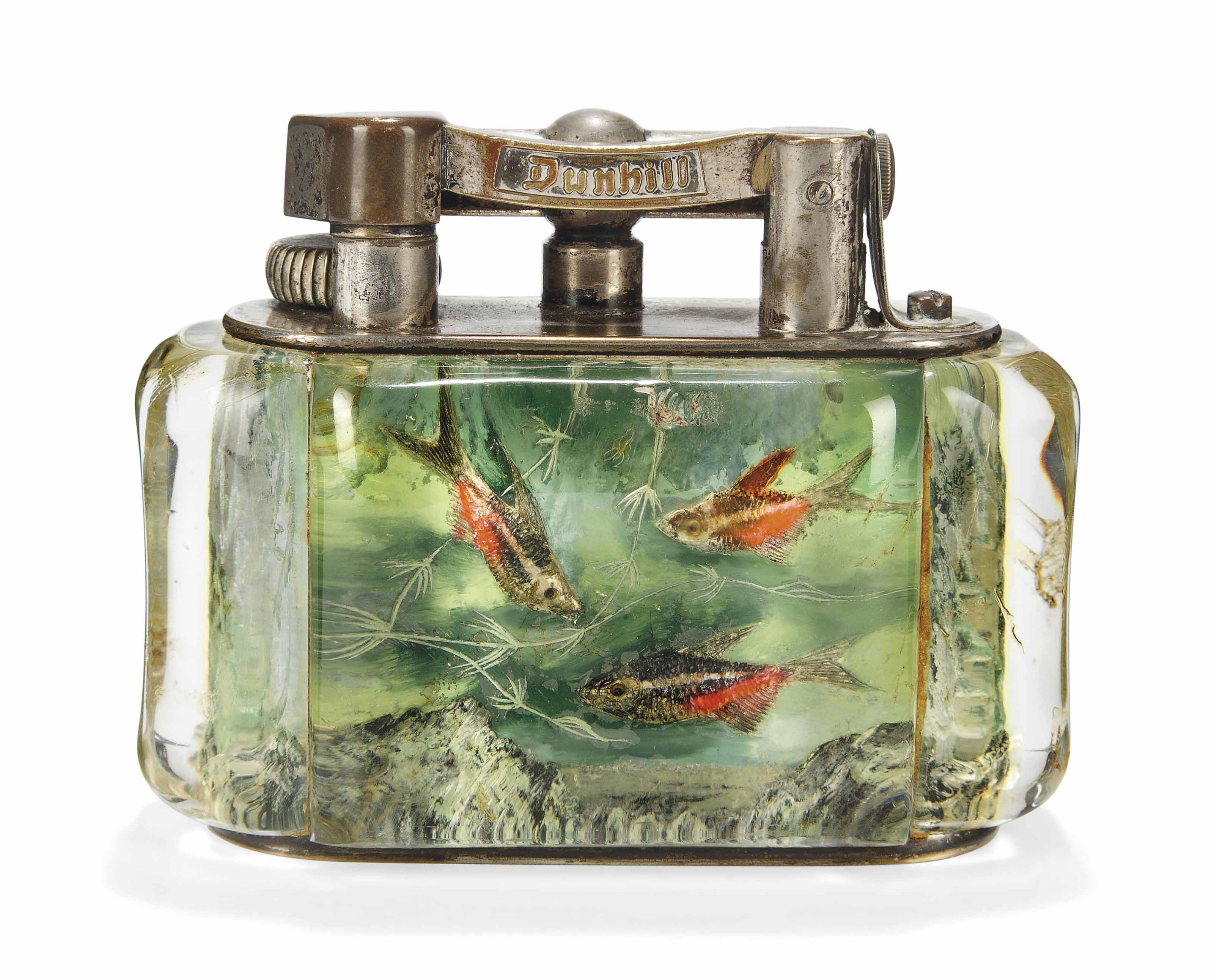 Table lighter. Зажигалка аквариум. Dunhill lighter Case 50s.