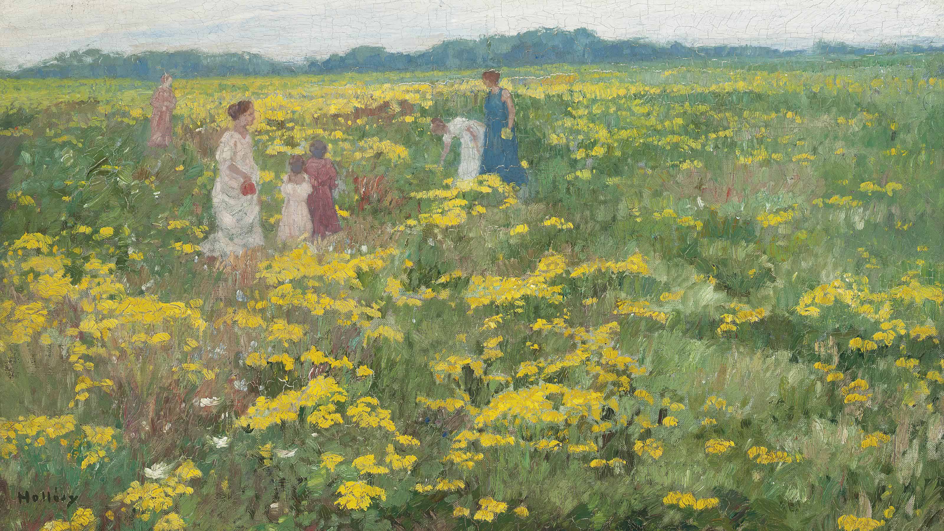 Simon Hollòsy (HUNGARIAN, 18571918) , A Summer day Christie's