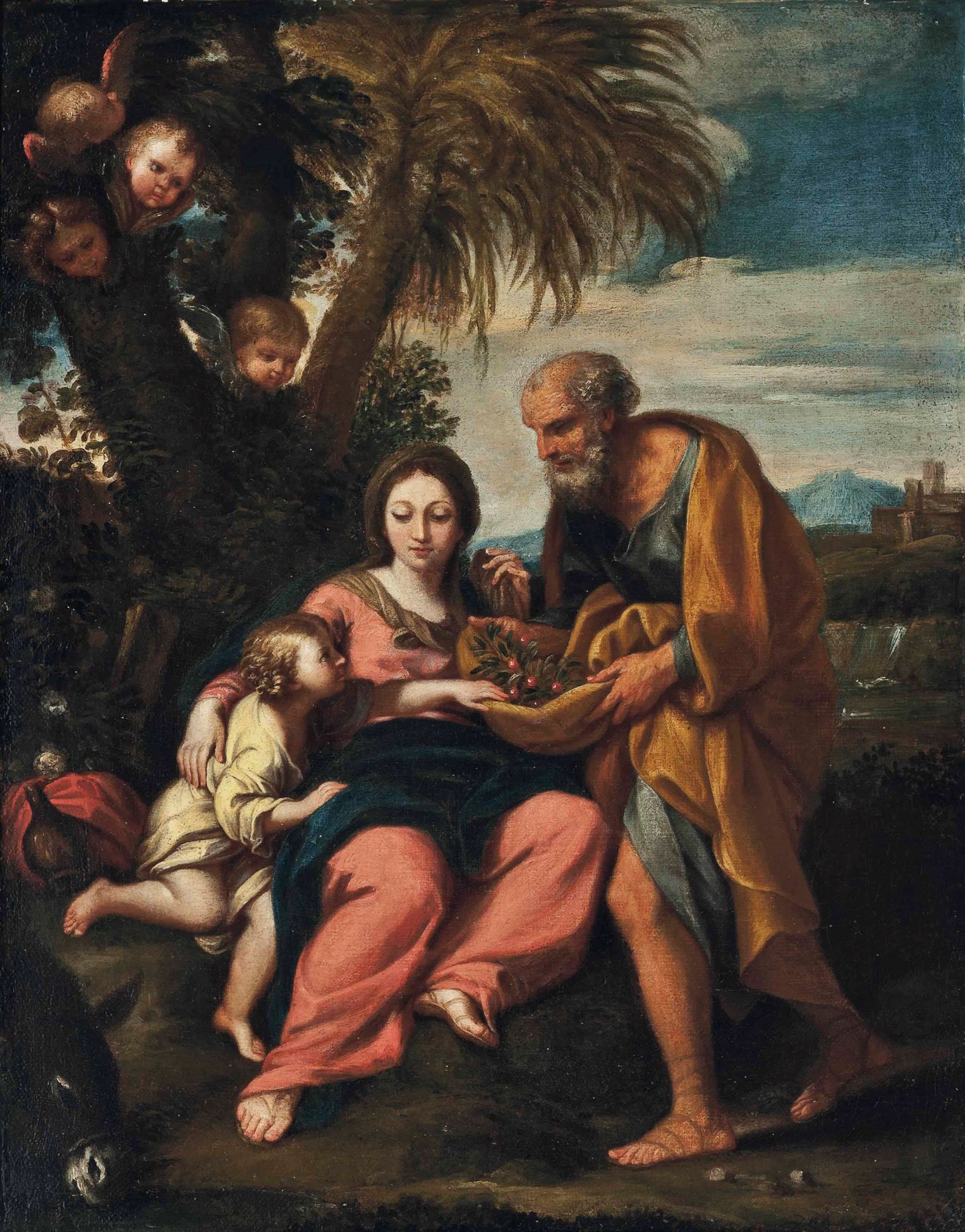 Circle of Carlo Maratta (Camerano 1625-1713 Rome) , The Rest on the ...