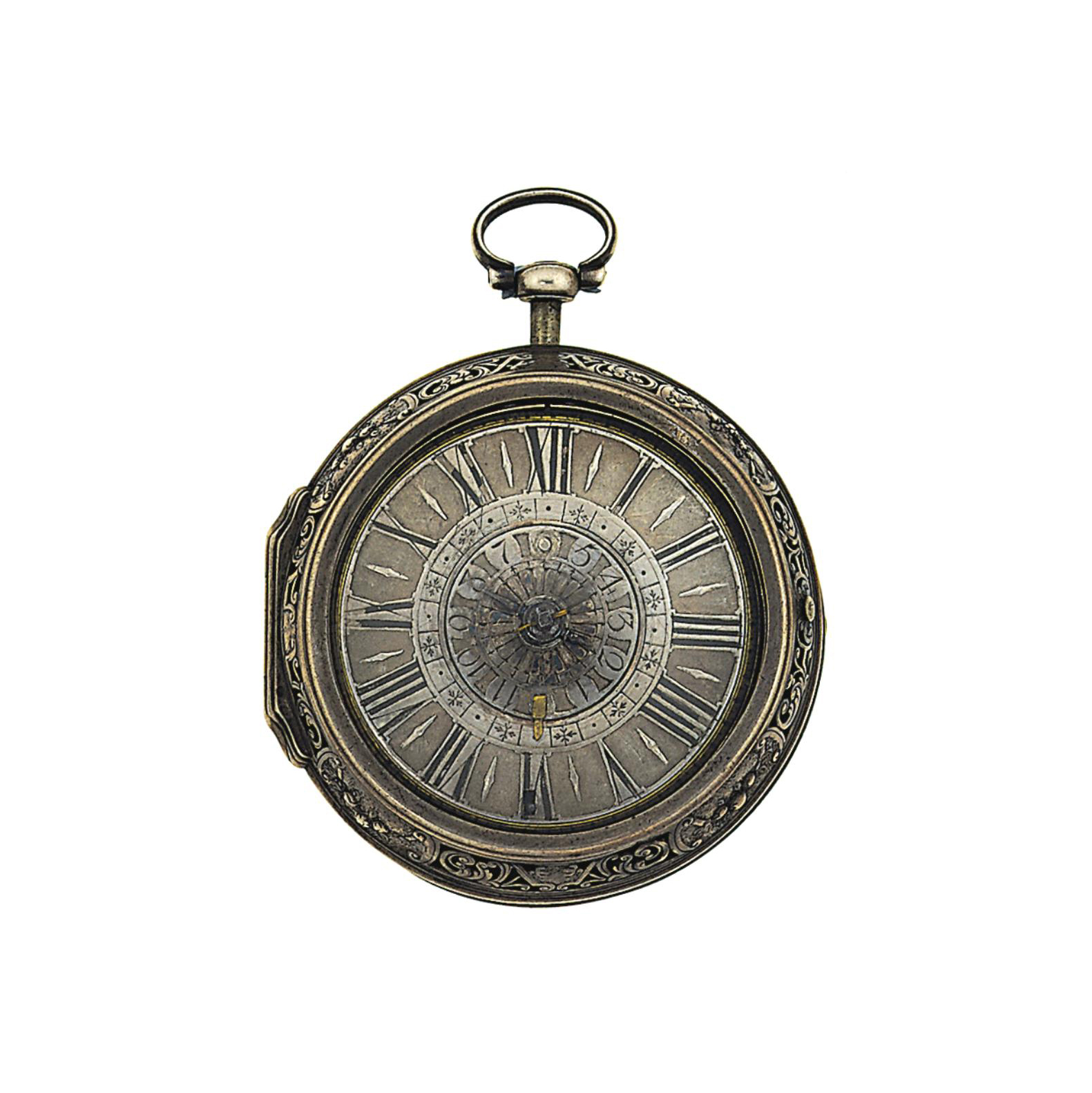 A late 17th early 18th century Dutch silver pair case verge alarm