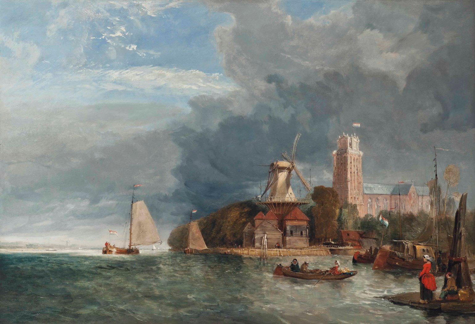 James Holland, O.W.S. (17991870) , October morning, Rotterdam Christie's