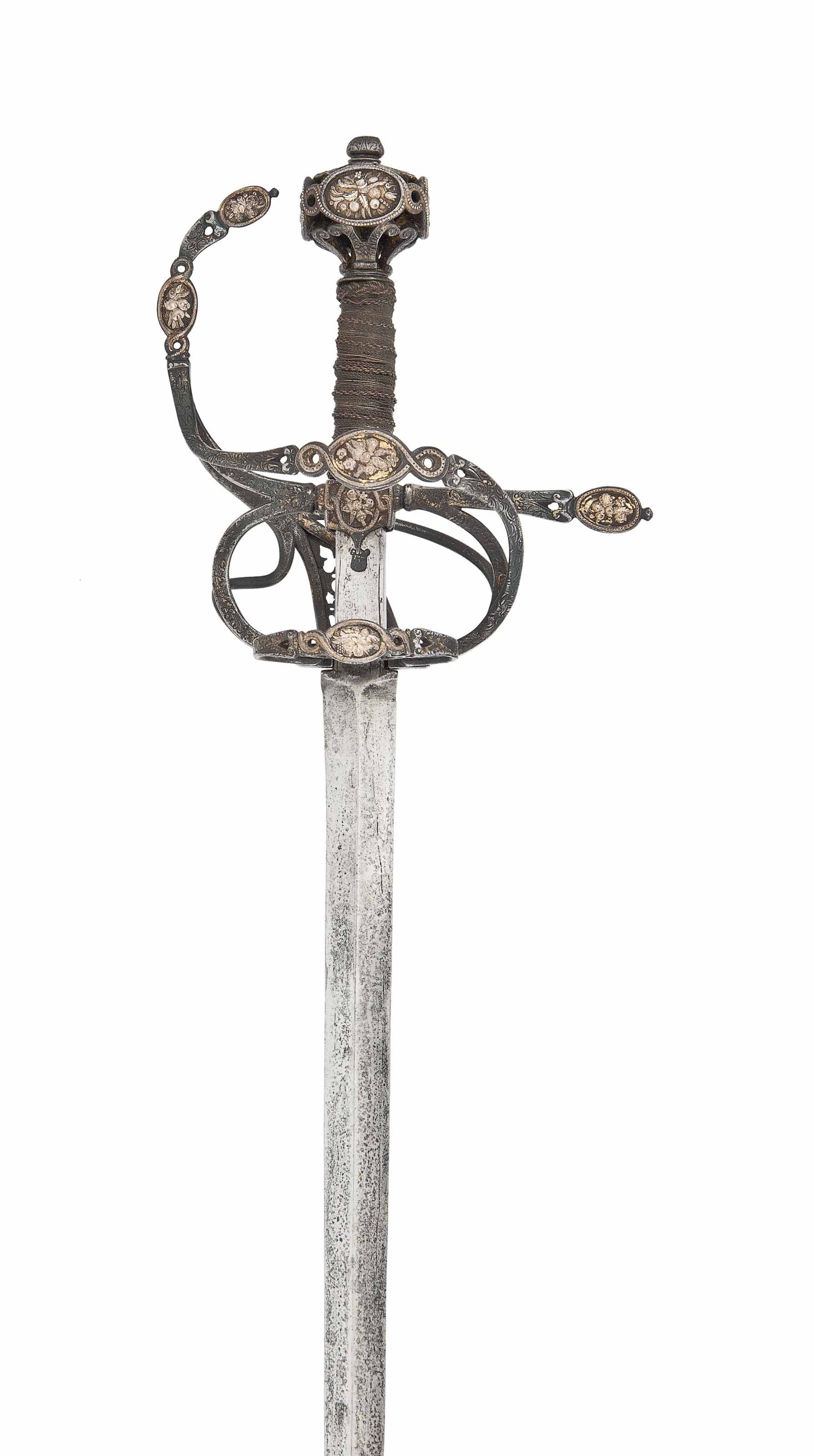 An Ornate German Swept Hilt Rapier Predominantly Second Half Of