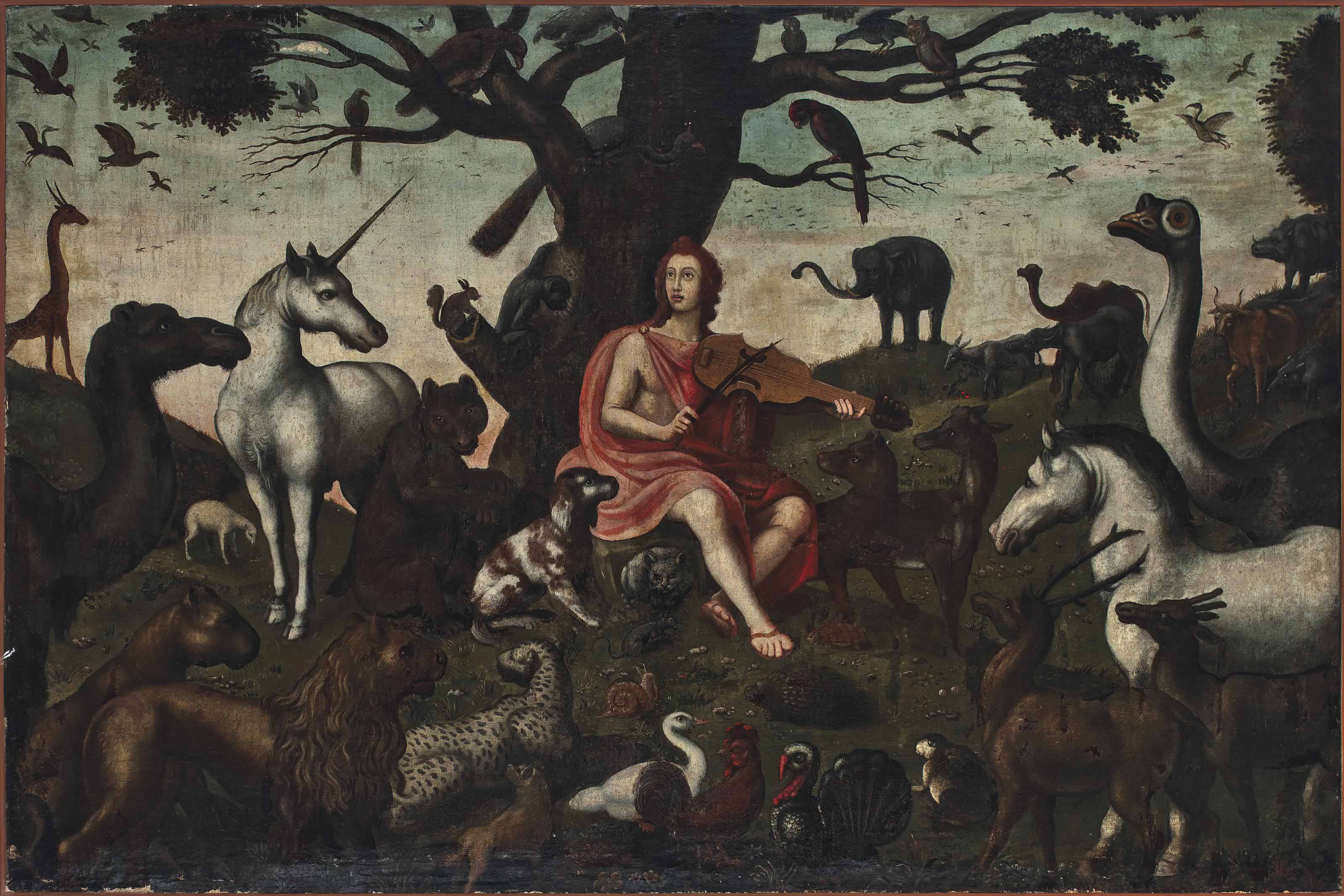 Follower of Jacob Bouttats , Orpheus charming the animals Christie's