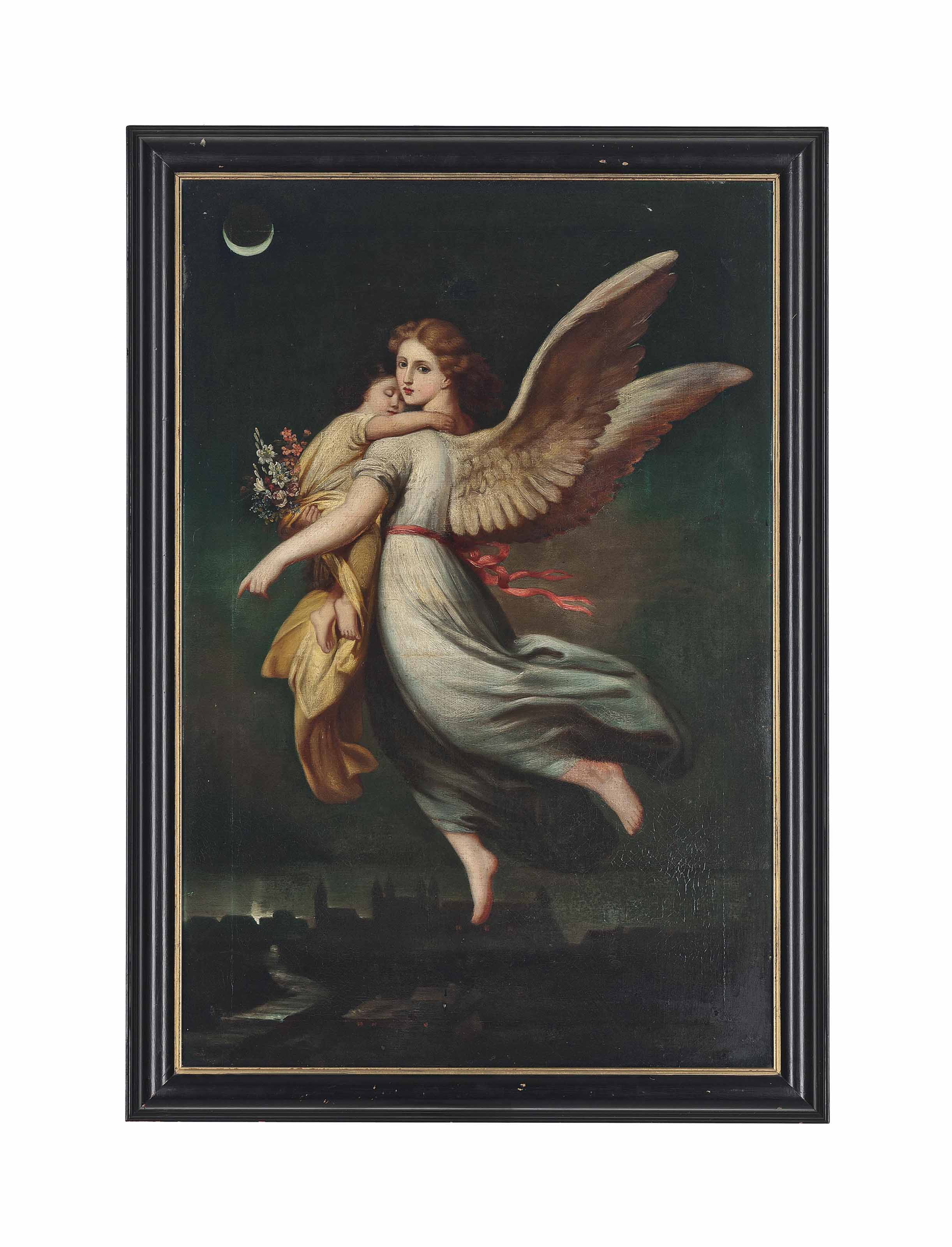 English School, 19th Century An angel and a sleeping child | British ...