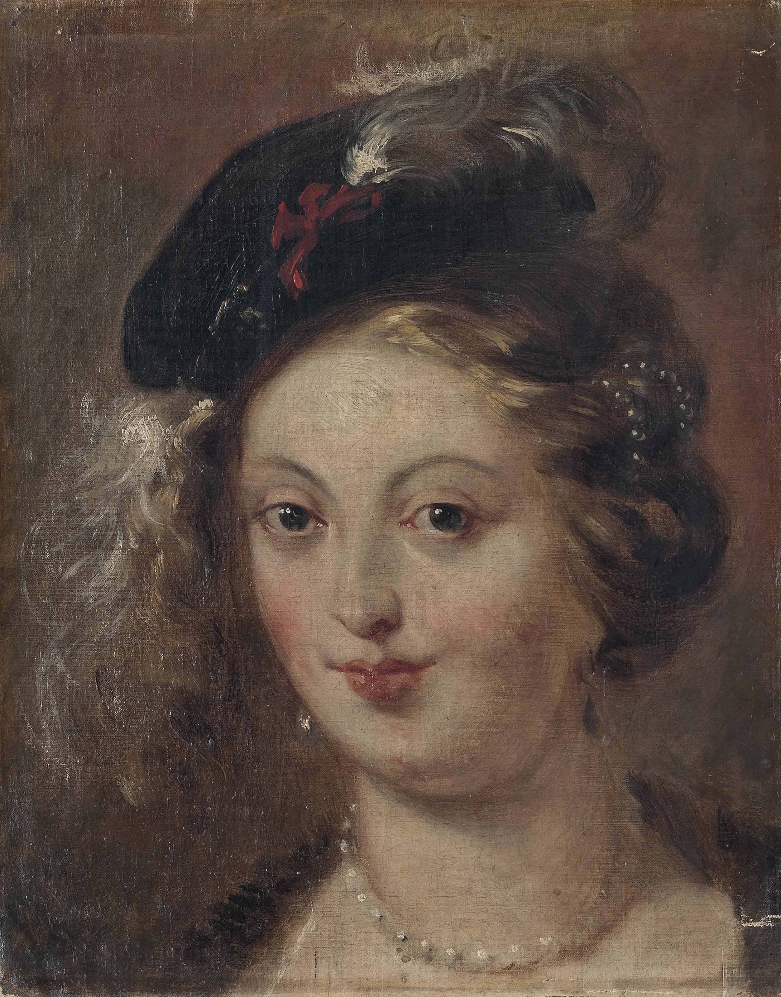 After Sir Peter Paul Rubens , Portrait of Helena Fourment
