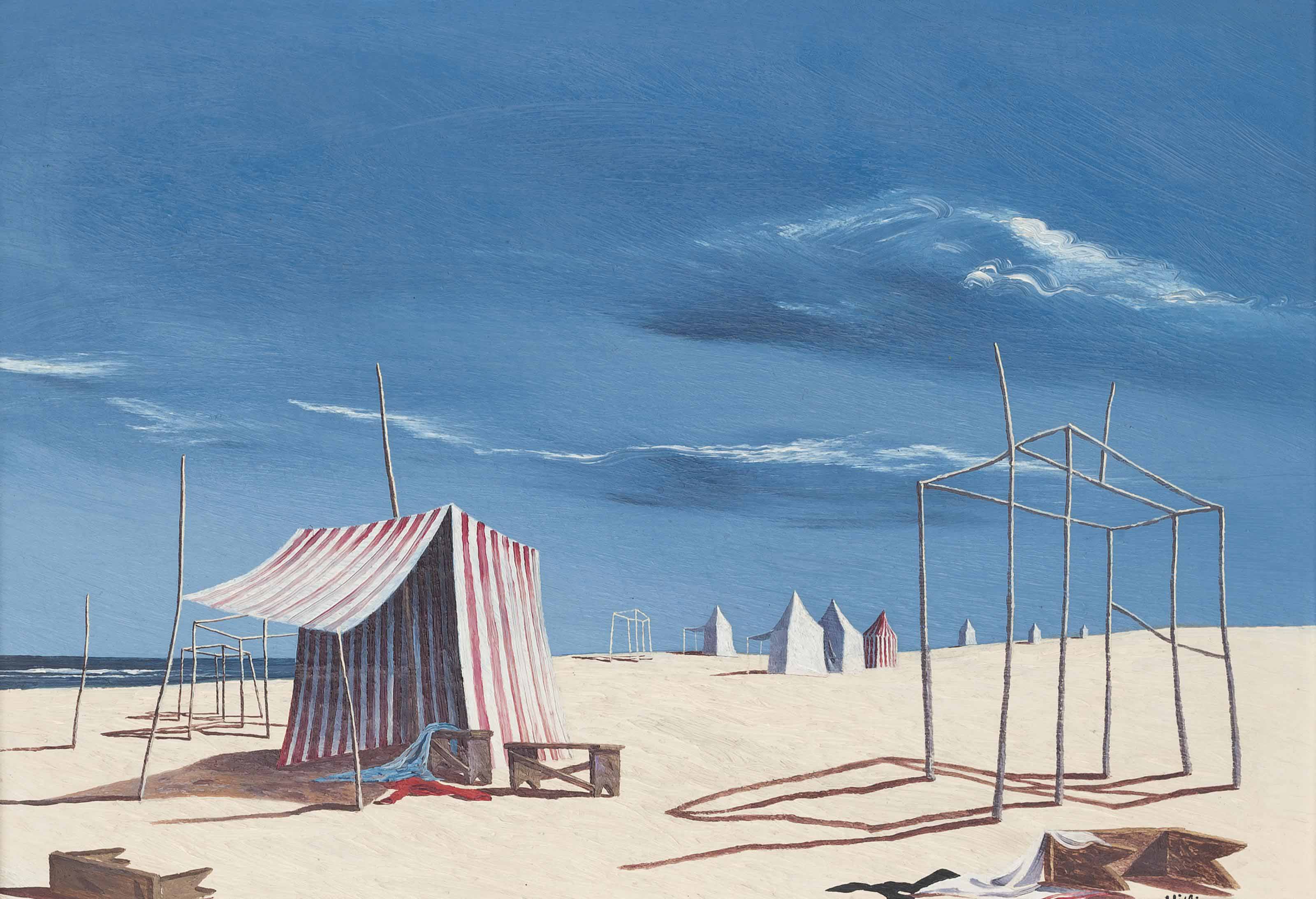 Tristram Hillier (19051983) , Bathing Tents Christie's