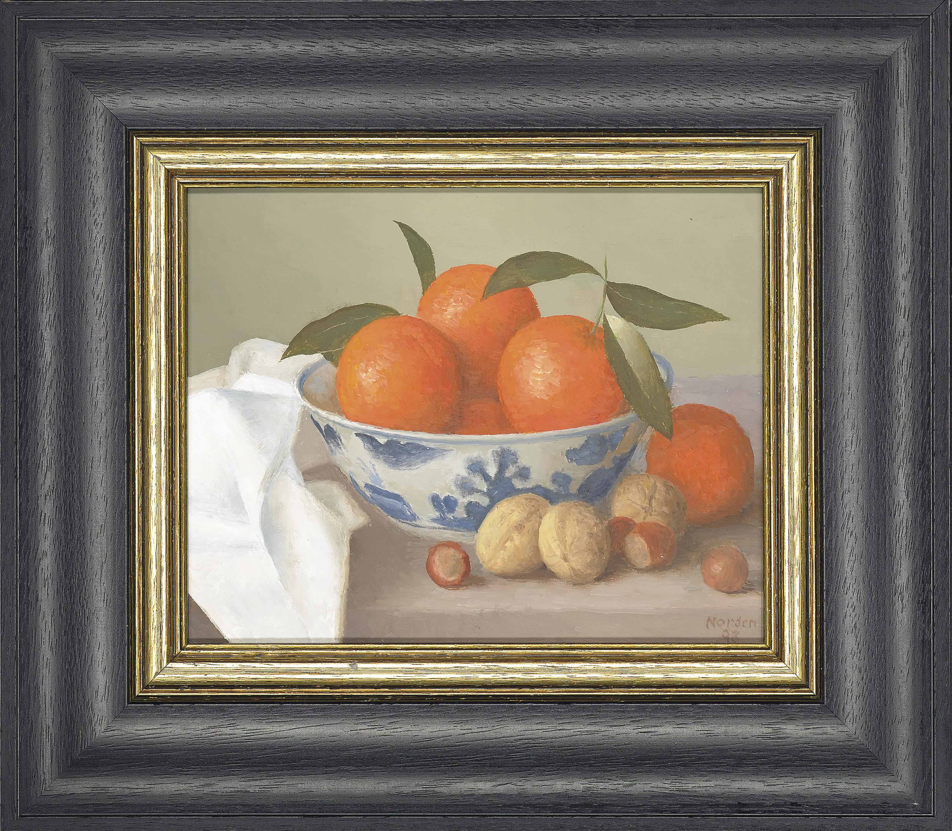 Gerald Norden (19122000) , Clementines with leaves; Lemons; Apples in