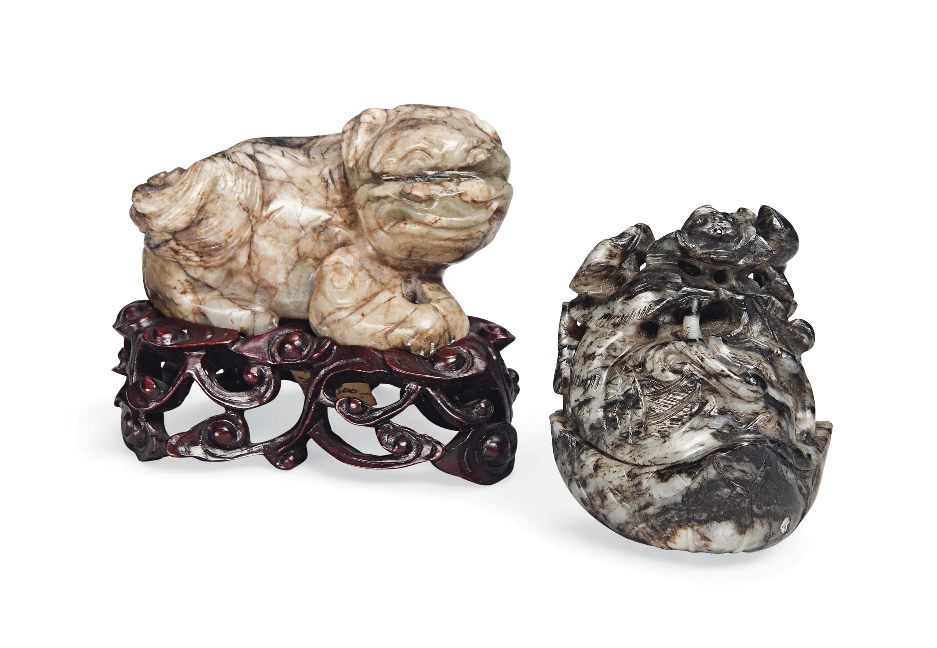 TWO CHINESE JADE CARVINGS , MING DYNASTY (13681644) Christie's