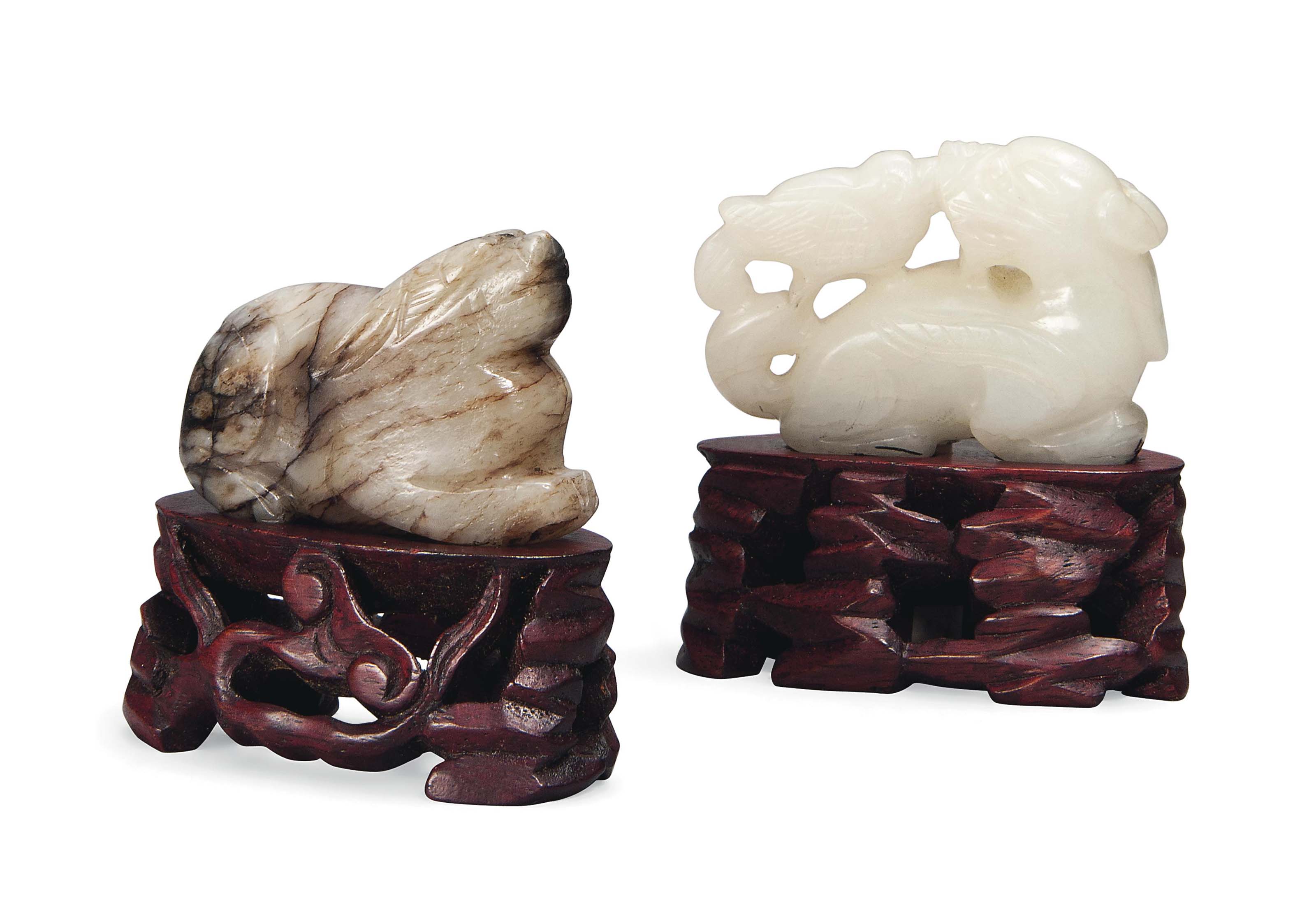 TWO CHINESE JADE CARVINGS , MING DYNASTY (13681644) Christie's
