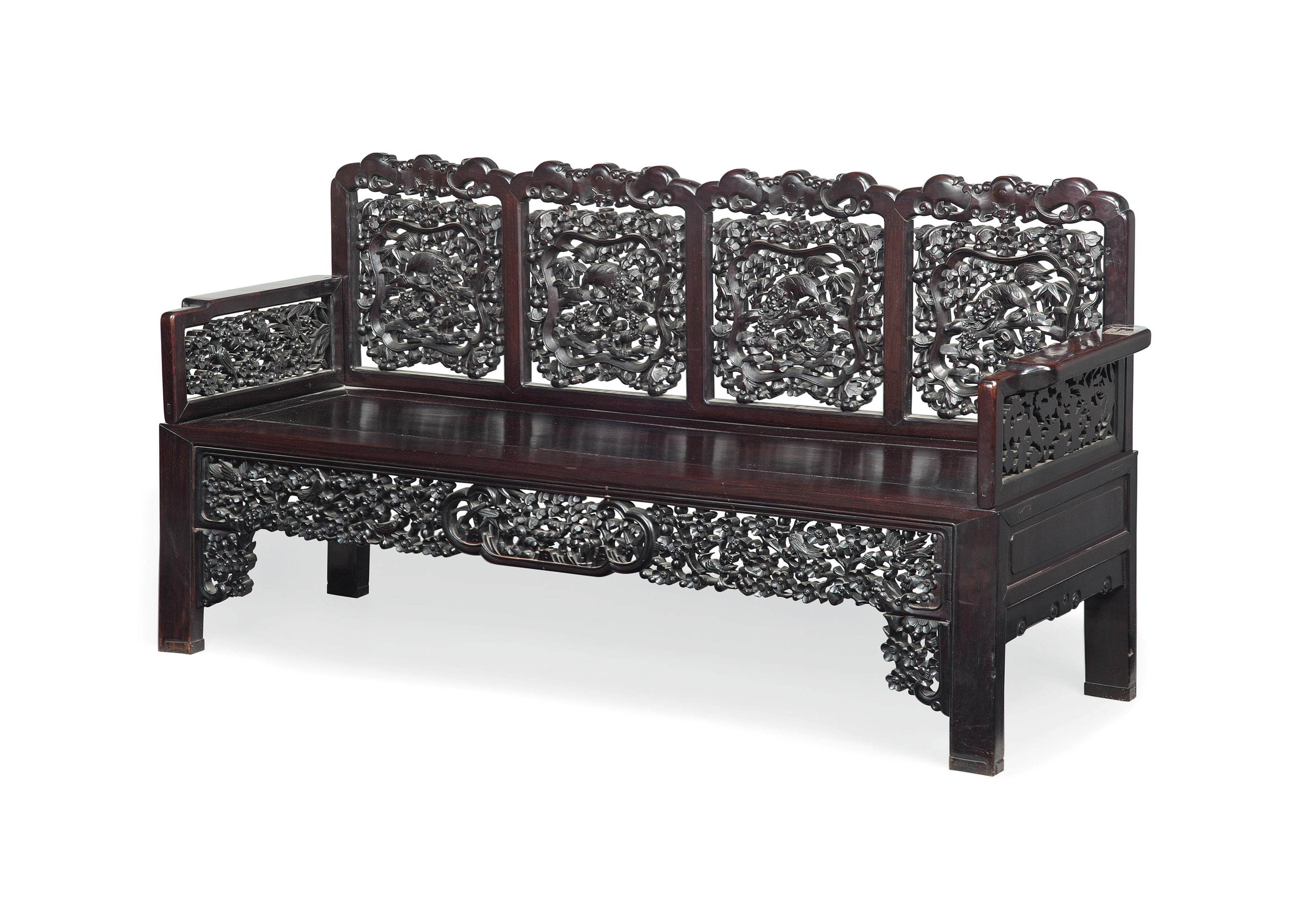A Chinese Rosewood Bench Second Half 20th Century Bench