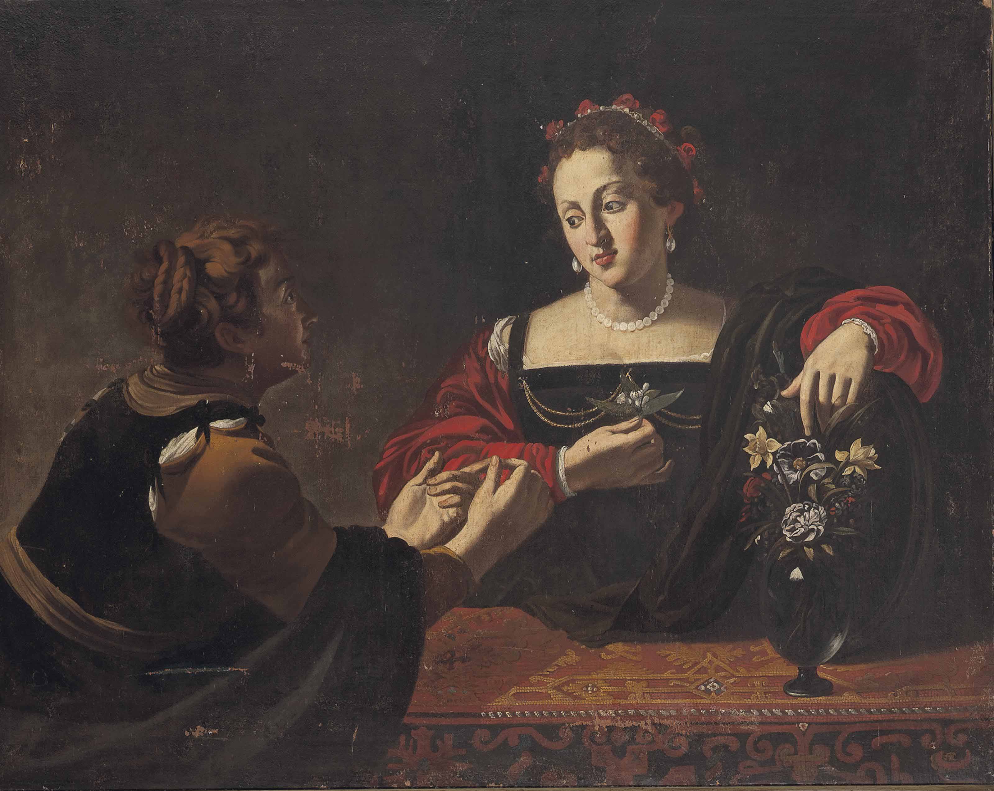Follower Of Michelangelo Merisi Da Caravaggio Martha And Mary