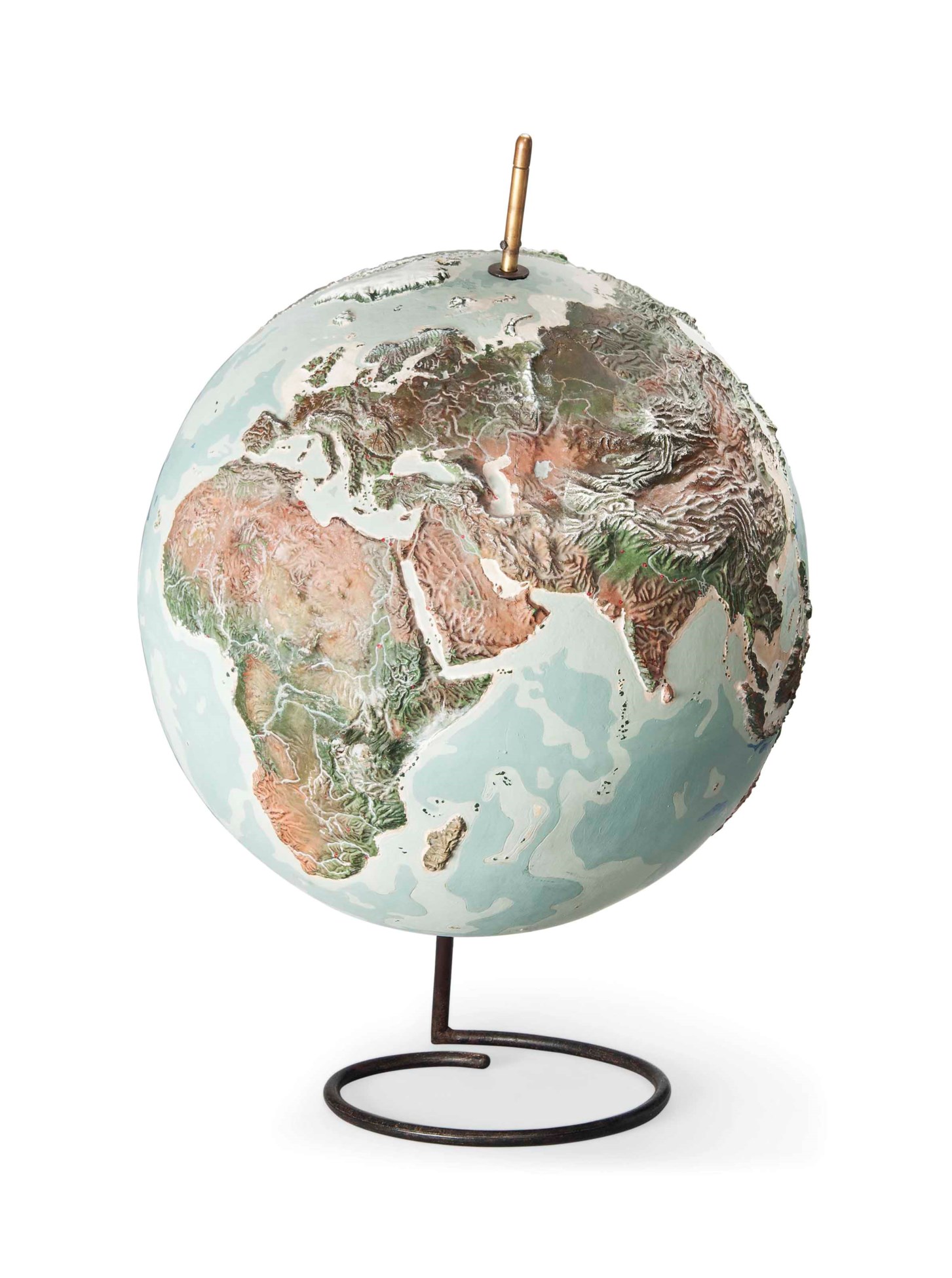 A LARGE RELIEF GLOBE