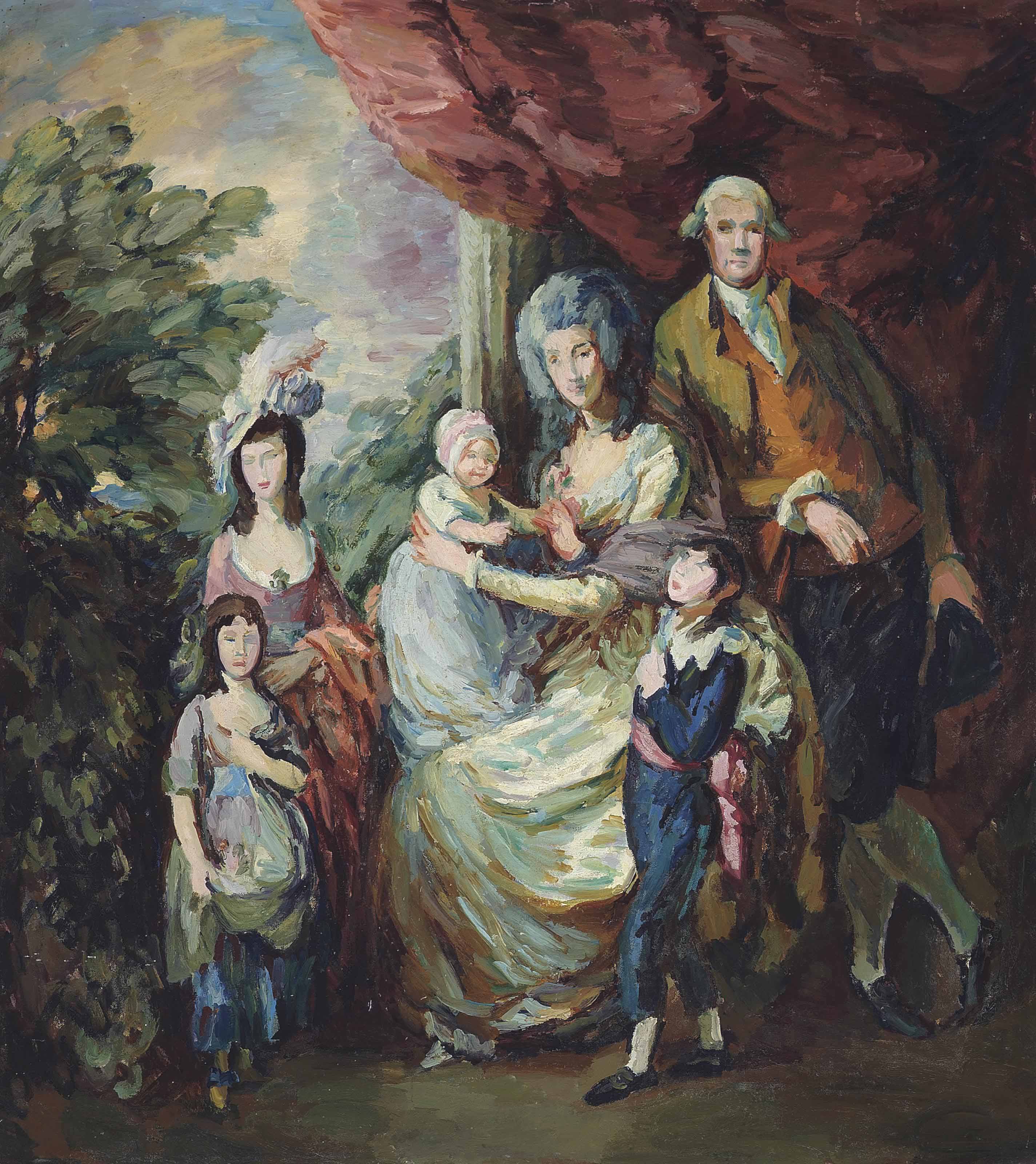 Duncan Grant 1885 1978 The Baillie Family After Thomas