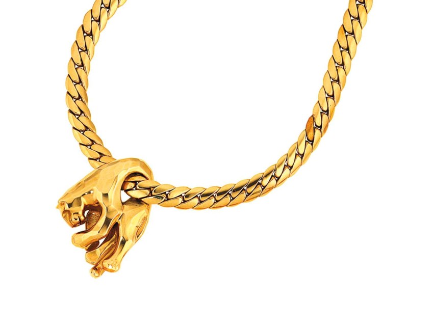 Panther pendant gold clearance