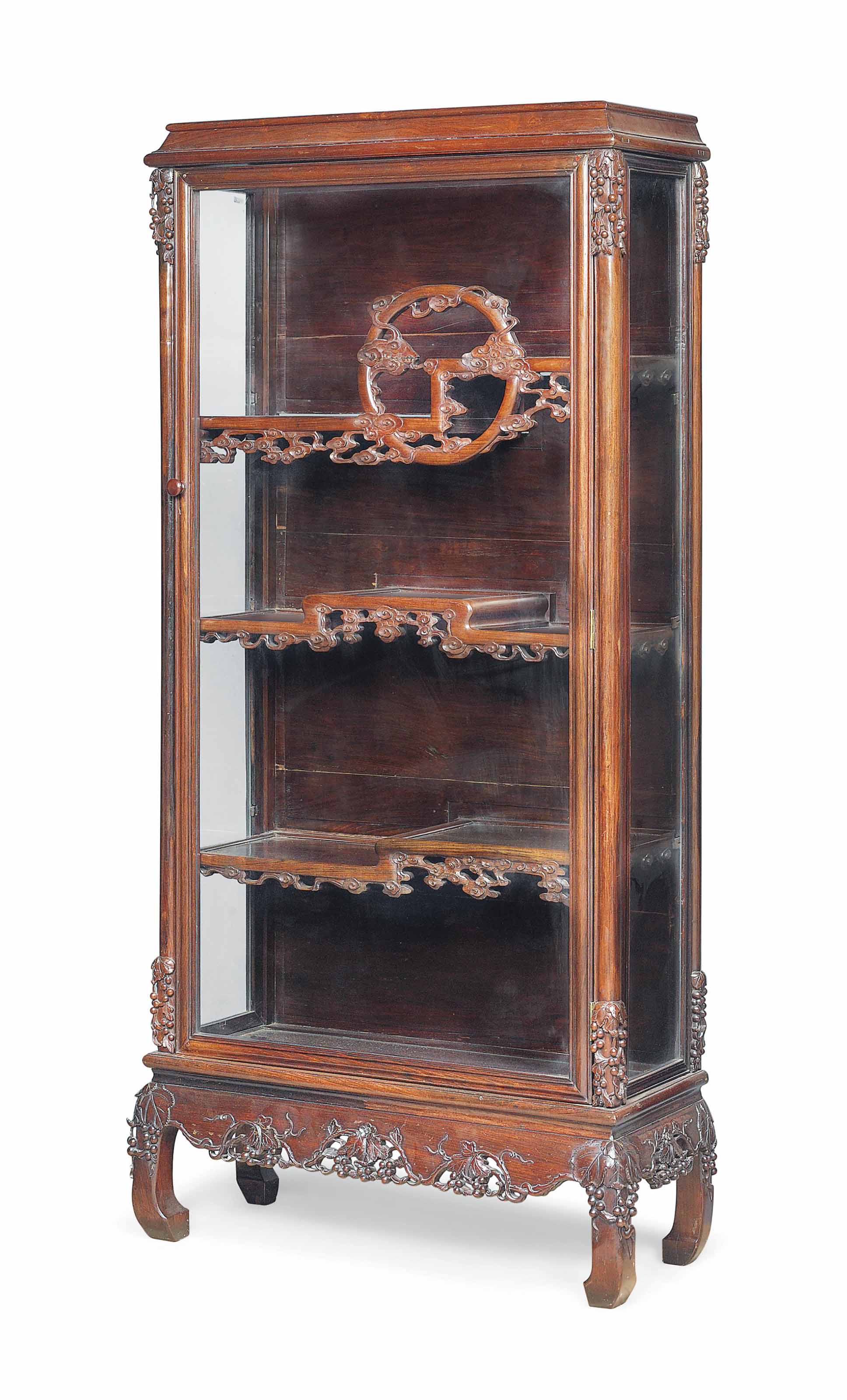 A Chinese Rosewood Display Cabinet Qing Dynasty 1644 1912