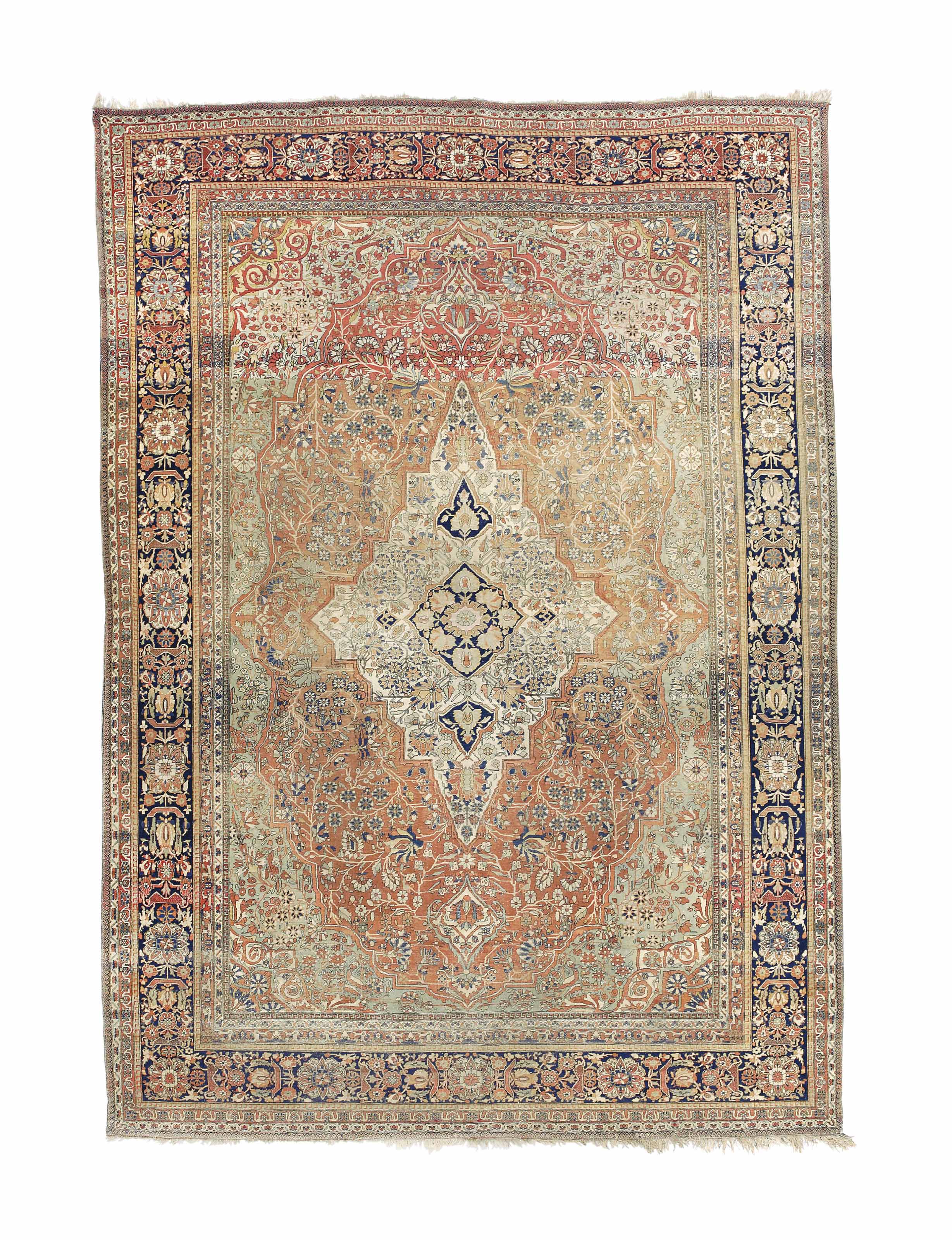 A FINE KASHAN MOHTASHAM CARPET, CENTRAL PERSIA , CIRCA 1890 | Christie's