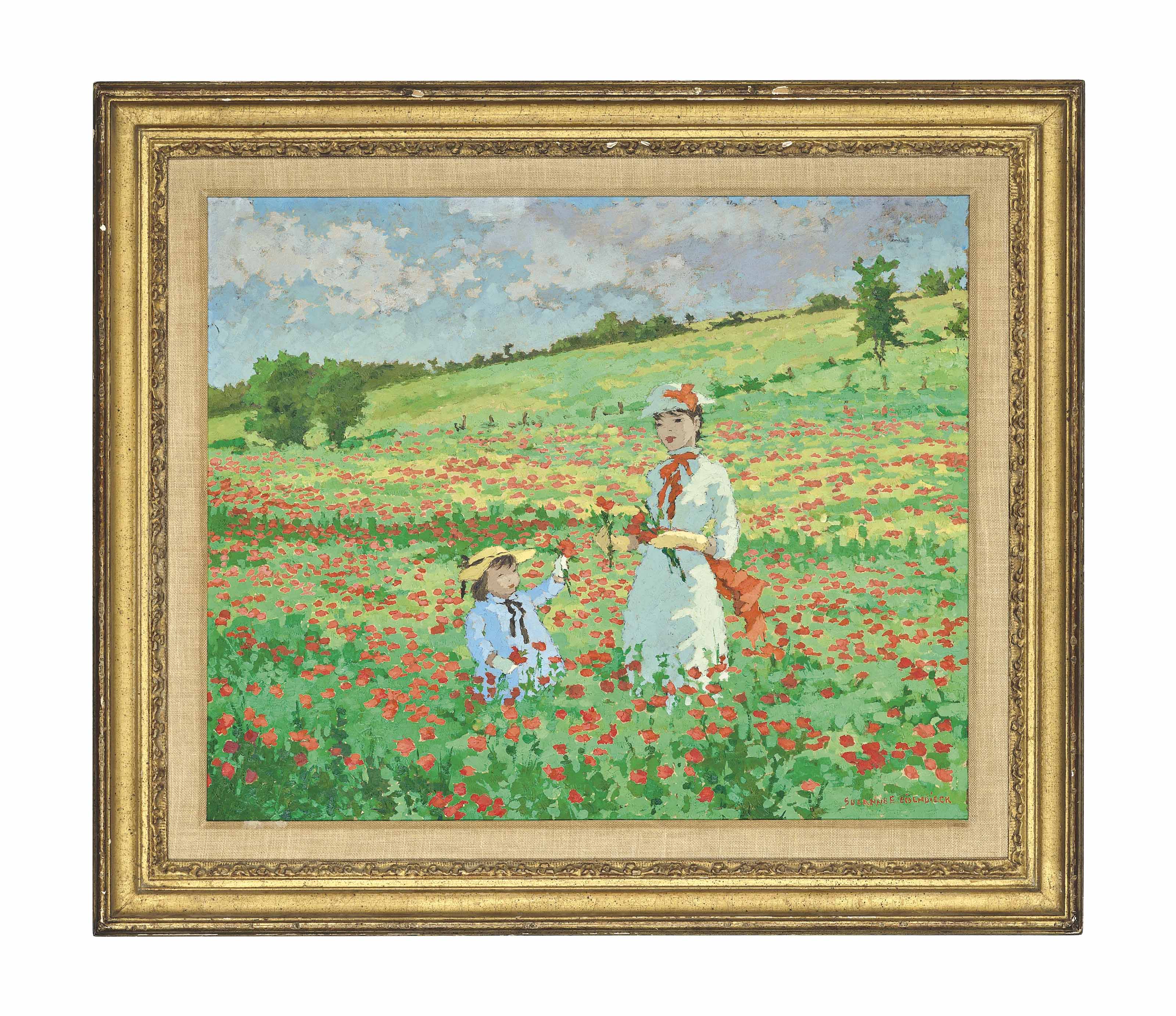 Suzanne Eisendieck (French, 19081998) , Champ de coquelicots Christie's
