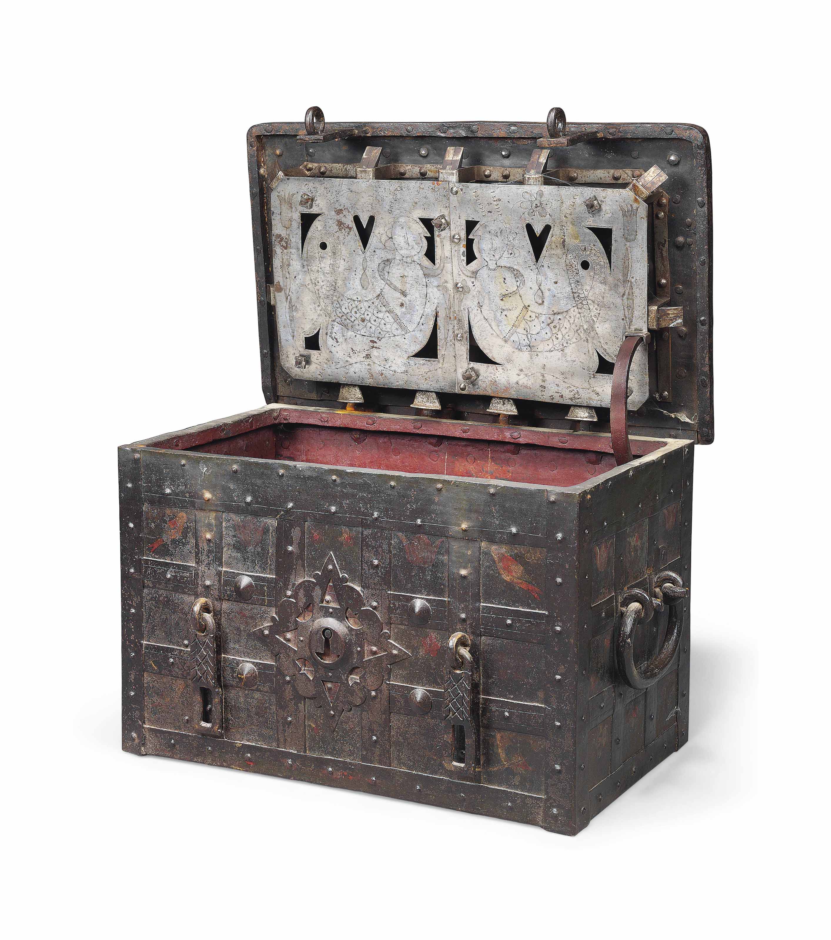 A GERMAN IRON ARMADA CHEST , 17TH CENTURY Christie's