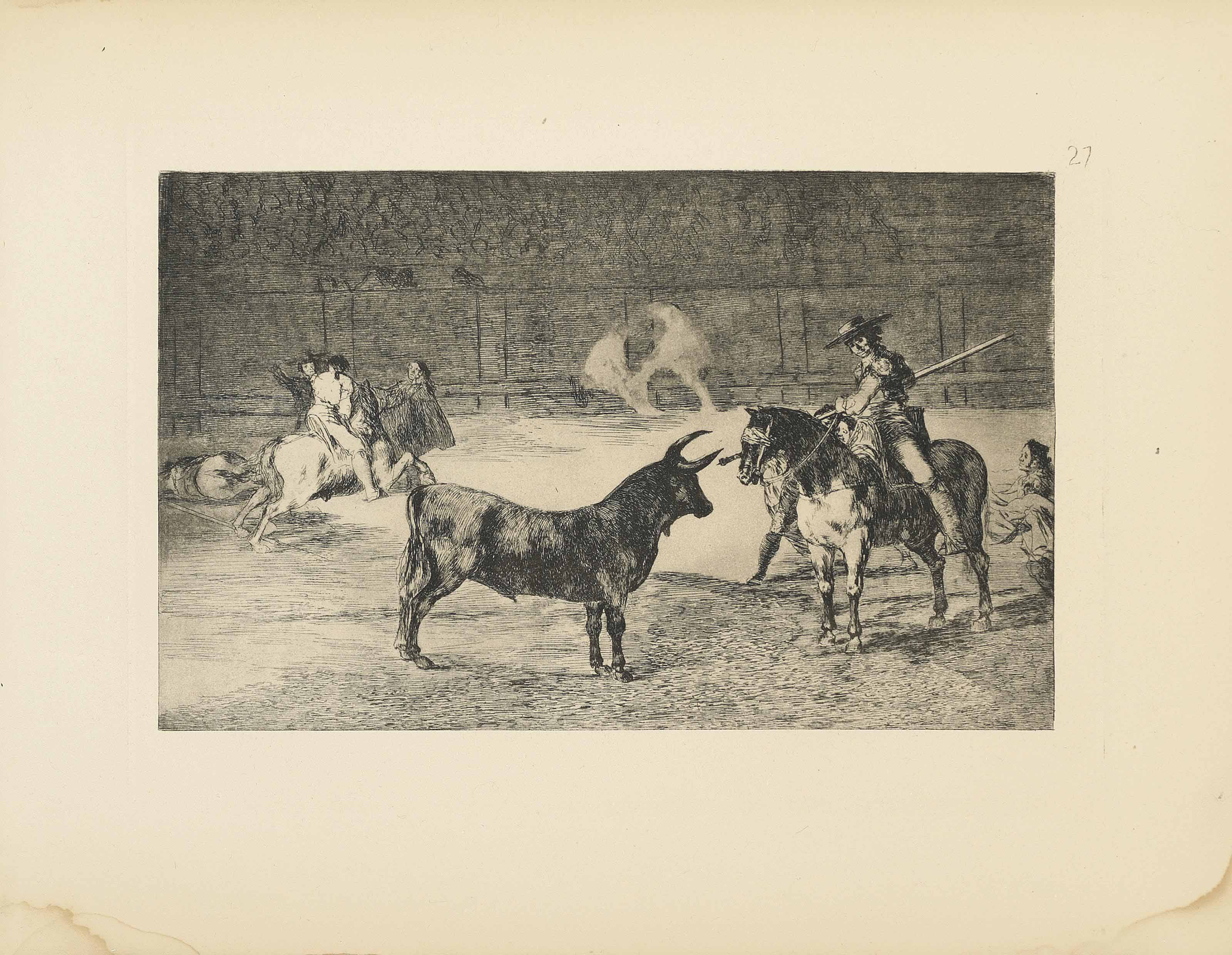 Tauromaquia: Sixteen plates (Harris 225-234, 236-7, 240, 243, & 245-6)
