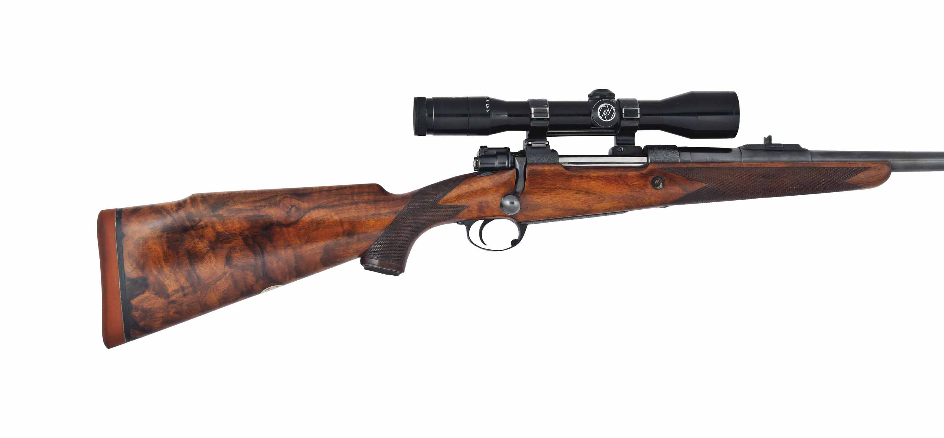 A Fine 375 H H Magnum Model De Luxe Bolt Magazine Sporting Rifle By Holland Holland 13 Bruton Street London Serial No 3759 For 1972 Rifle Arms Armor Christie S