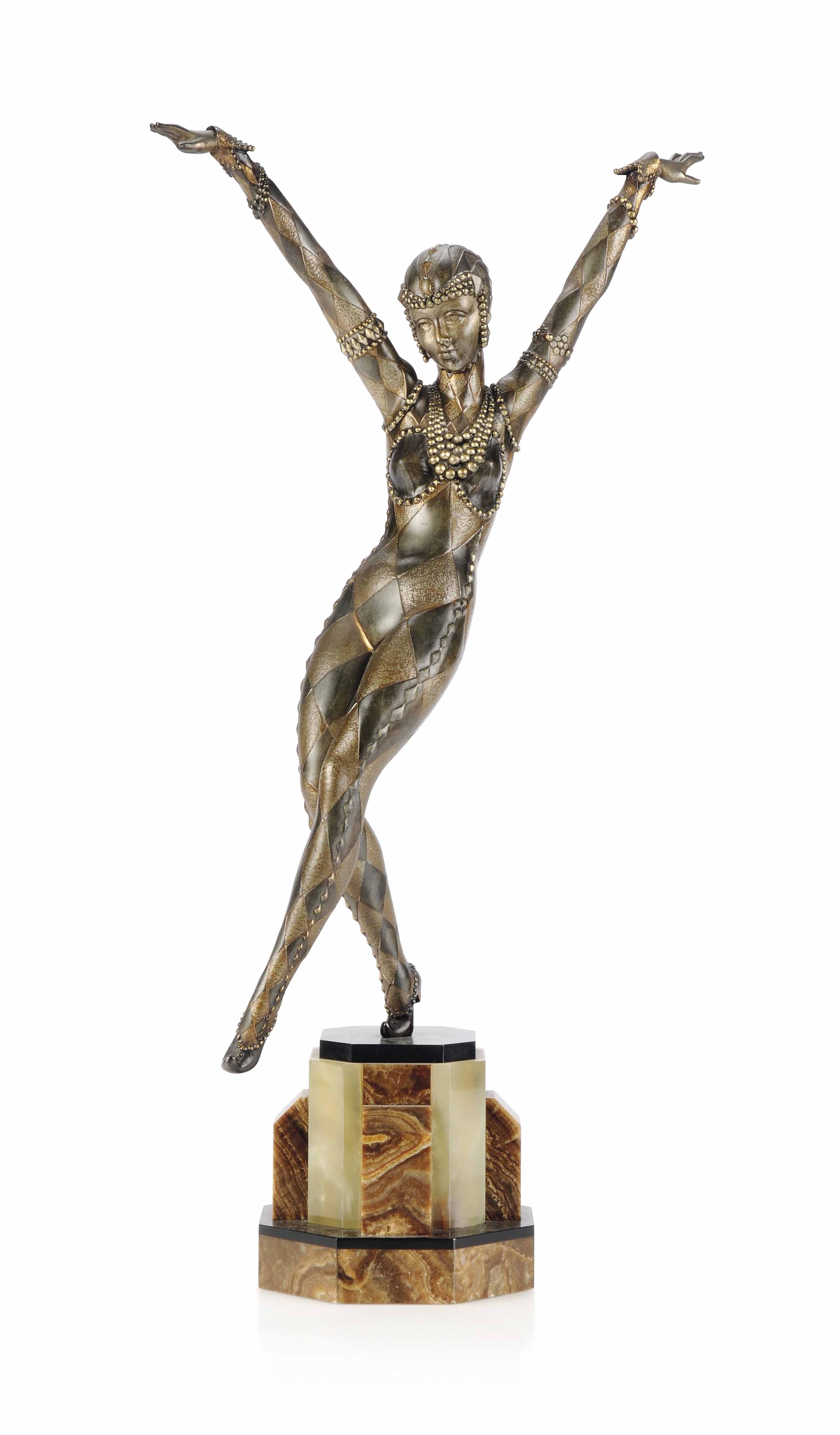 spelter art deco figures
