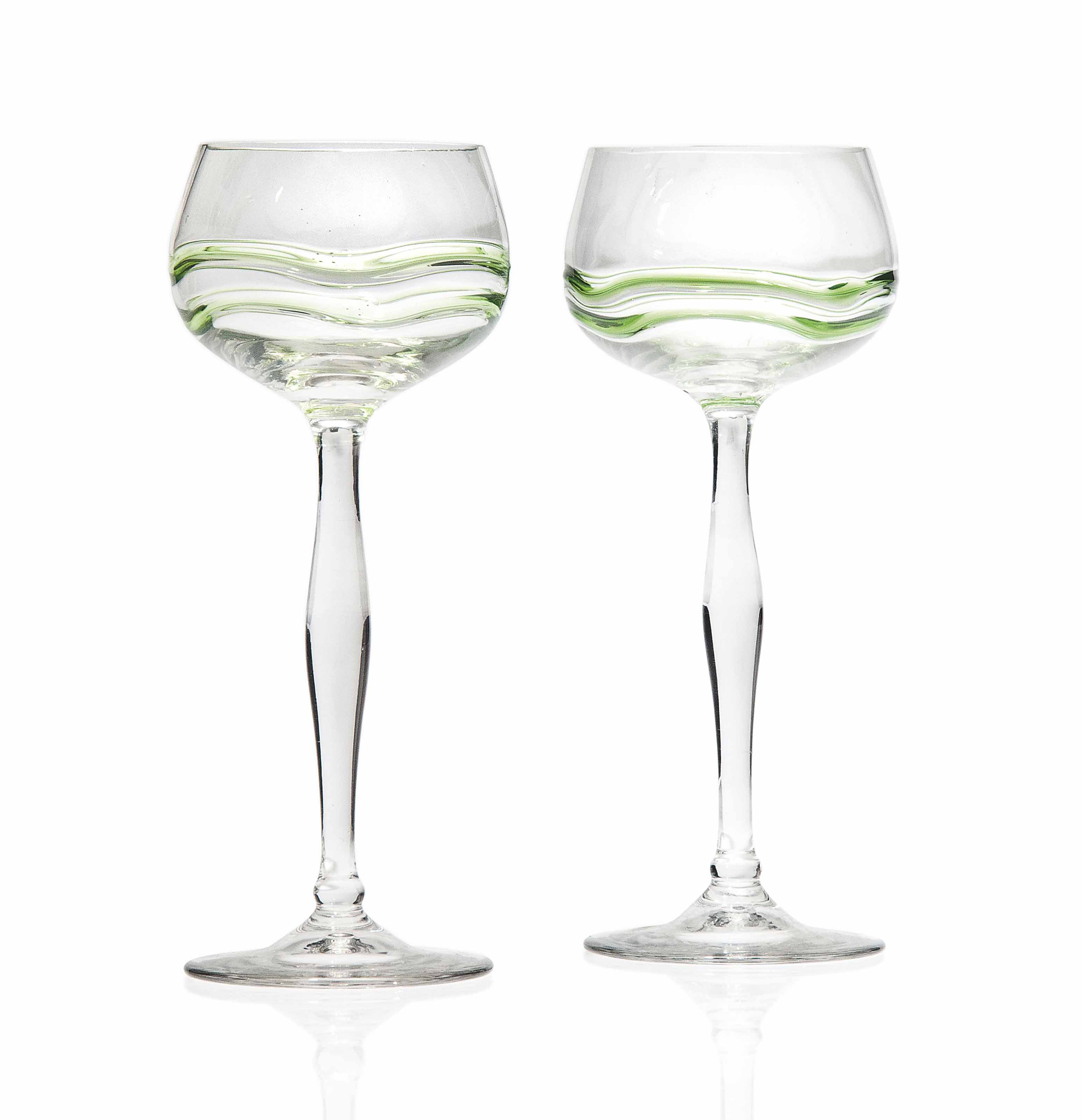 A SET TWELVE HOCK GLASSES , EARLY 20TH CENTURY Christie's