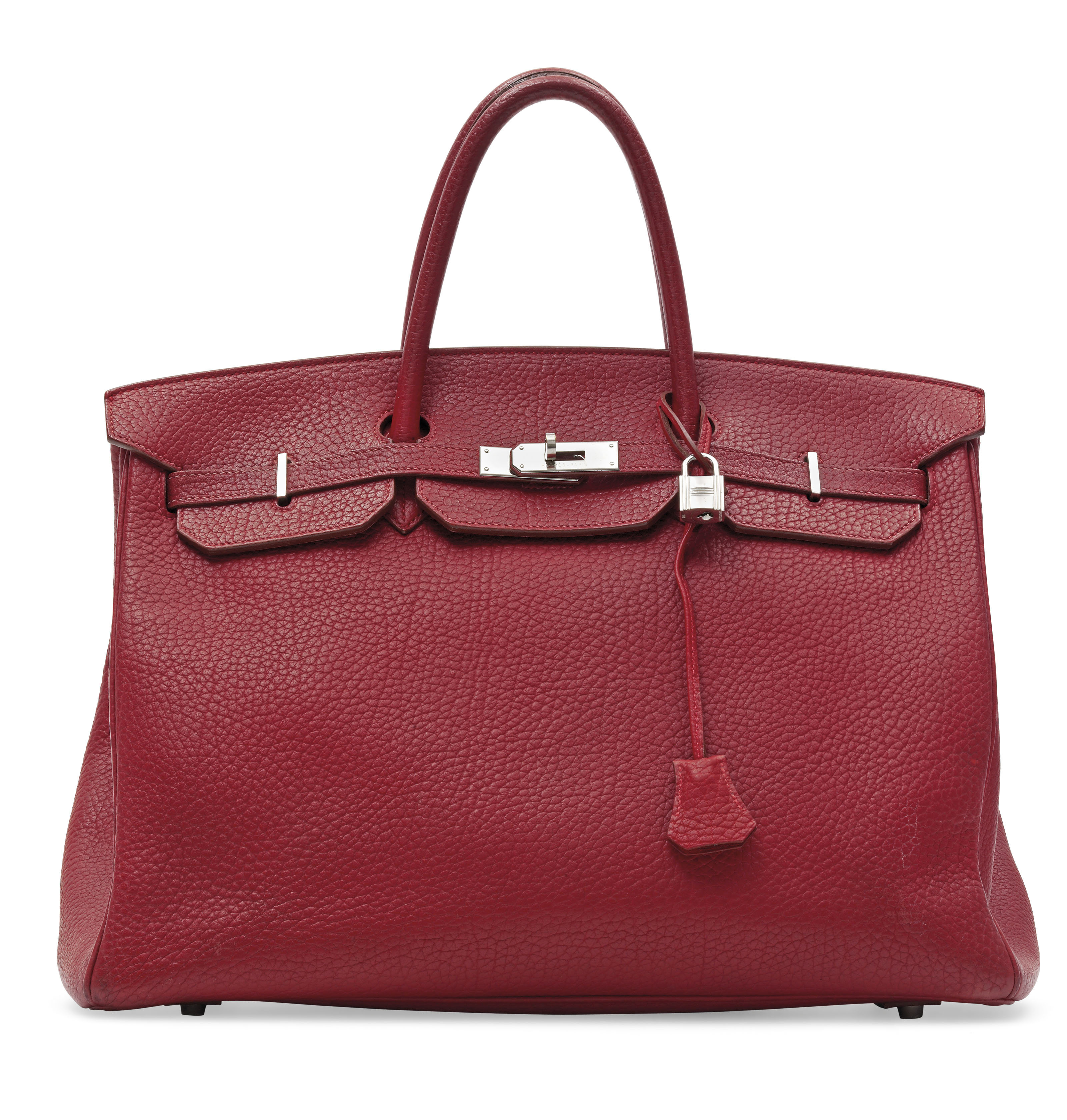 A Burgundy Fjord Leather Birkin Bag HERM S Christie s