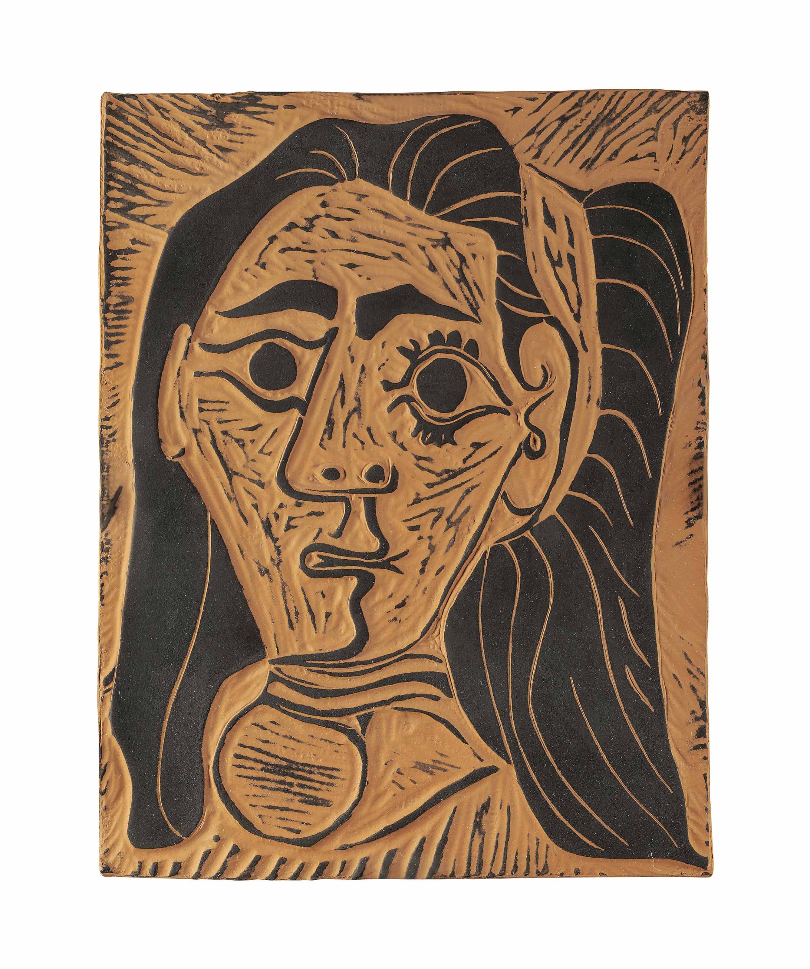 Pablo Picasso (1881-1973) , Femme aux cheveux flous ...