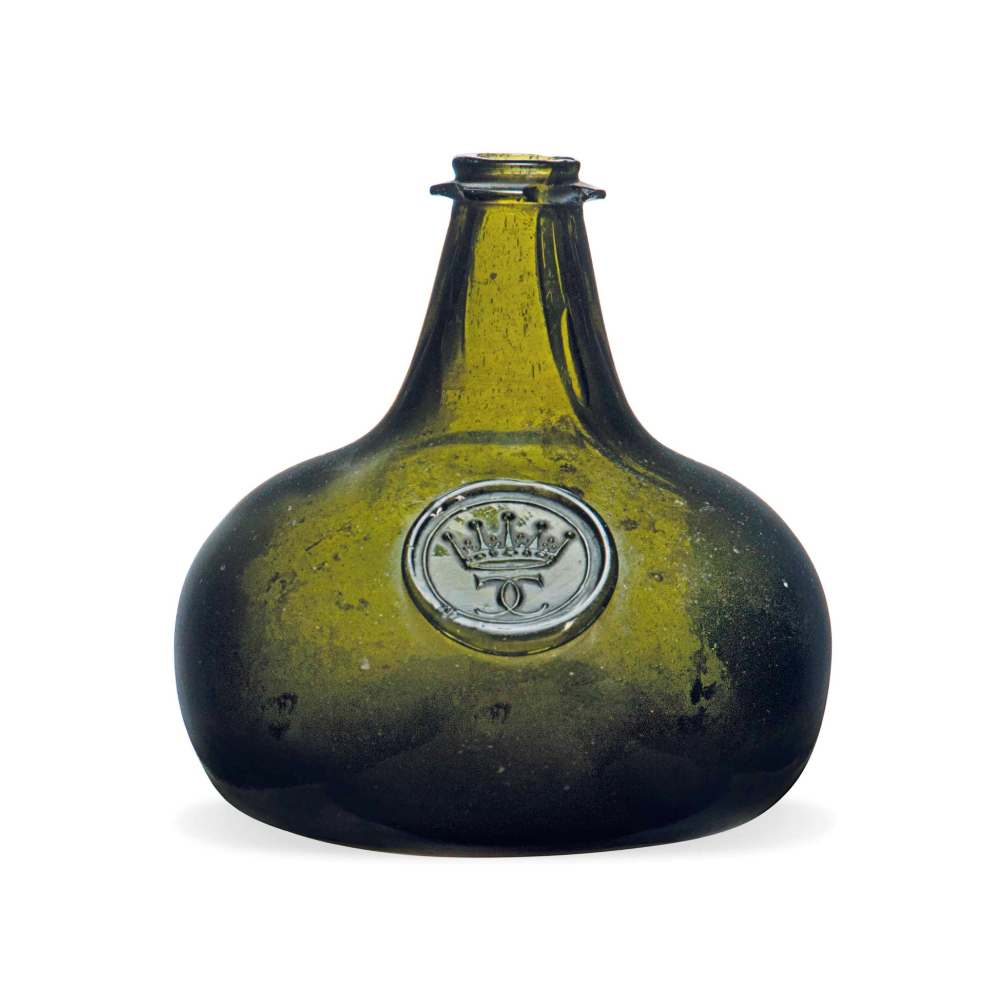 AN ENGLISH GLASS SEALED WINE BOTTLE , CIRCA 170510 Christie's