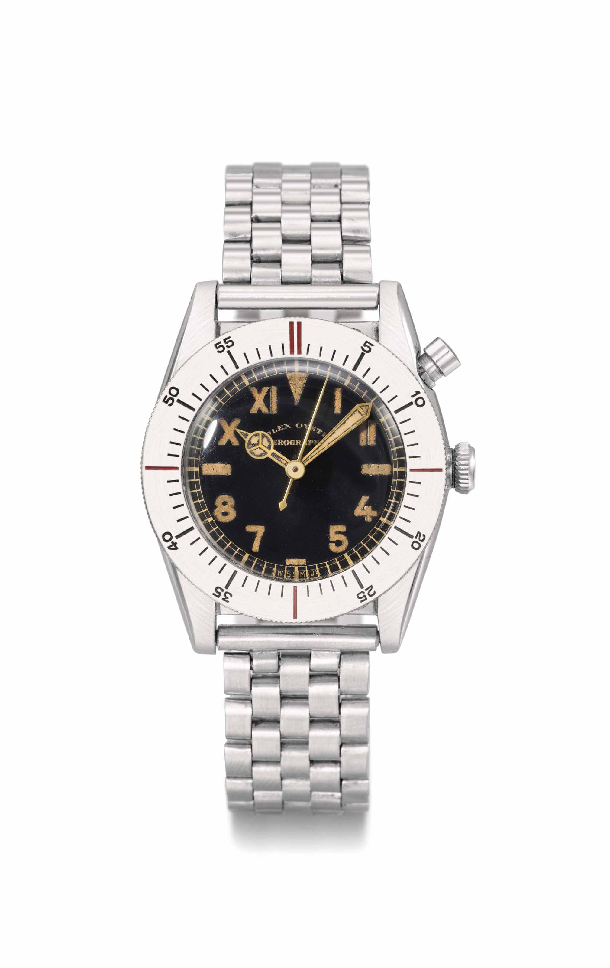 Rolex. An extremely rare, historically 